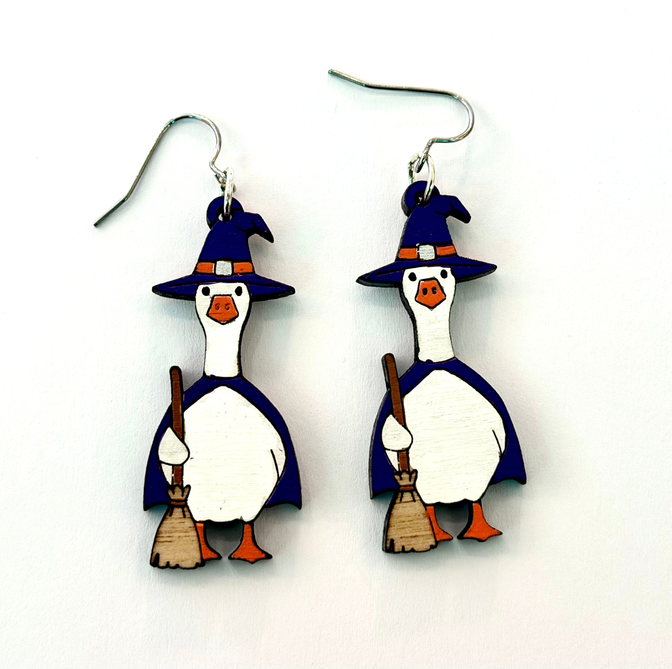 Awesome by Jenna - Halloween Goose Earrings