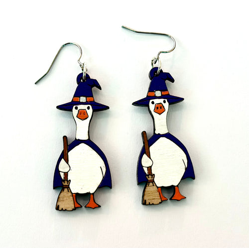 Awesome by Jenna - Halloween Goose Earrings