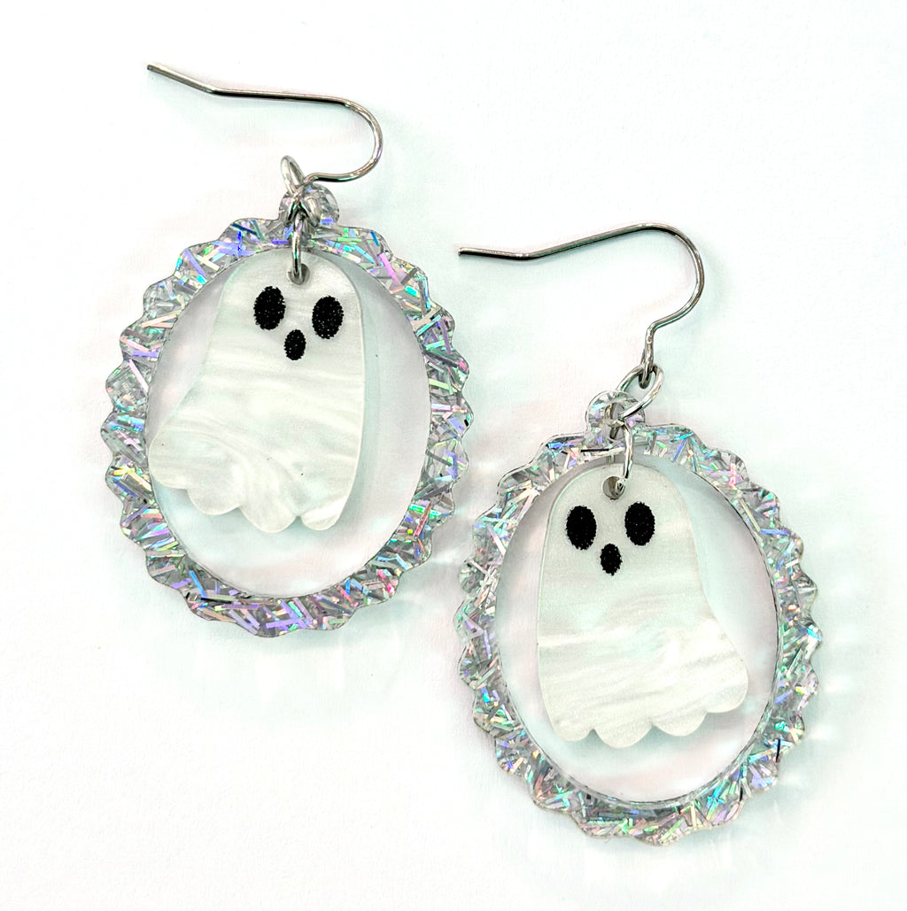Awesome by Jenna - Ghost Frame Earrings