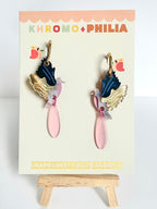 KHROMO+PHILIA - Black Winged Stilt Earrings