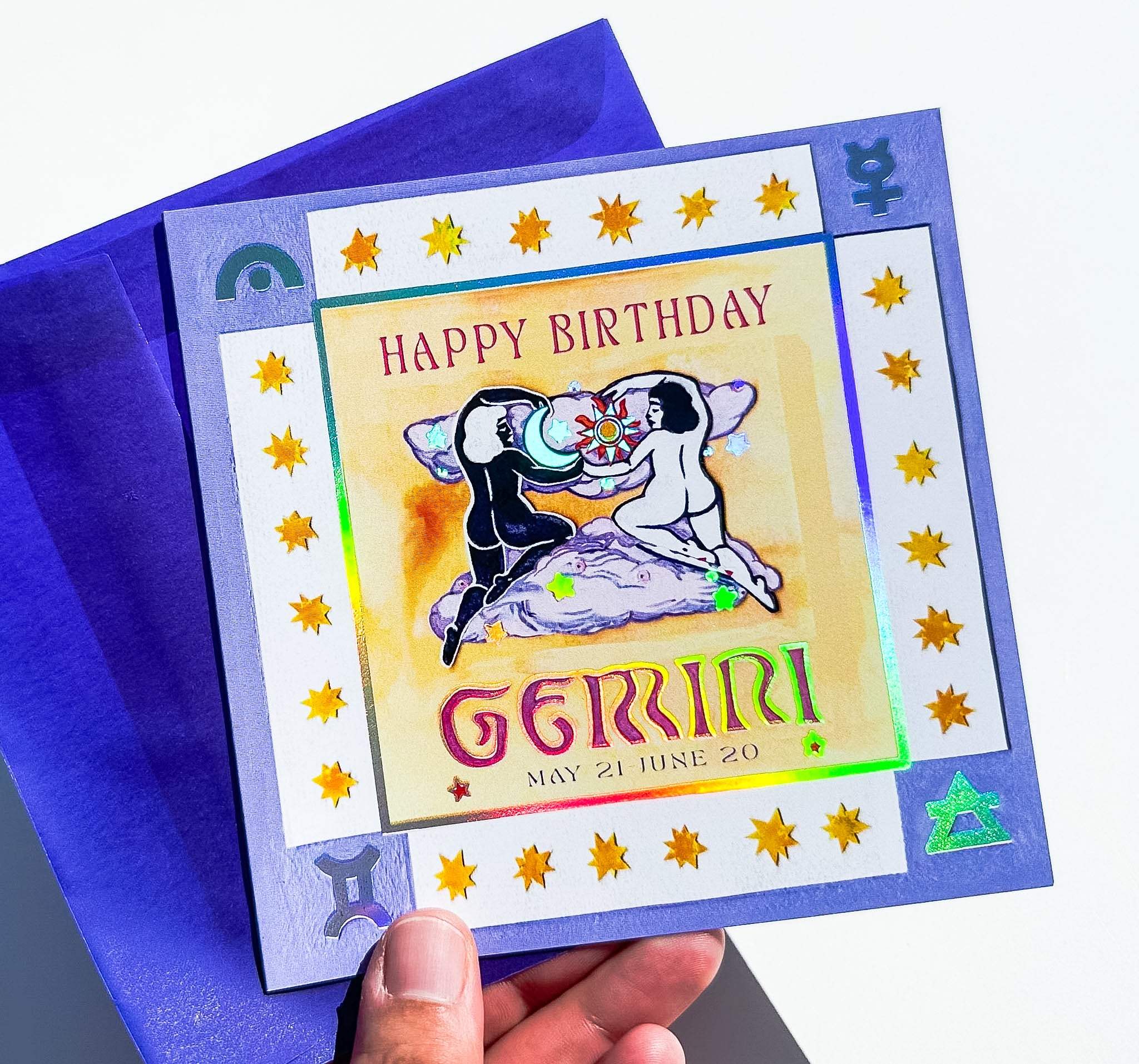 Guided Hand Studio Zodiac Birthday Cards