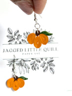 Jagged Little Quill - Spooky Paper Earrings
