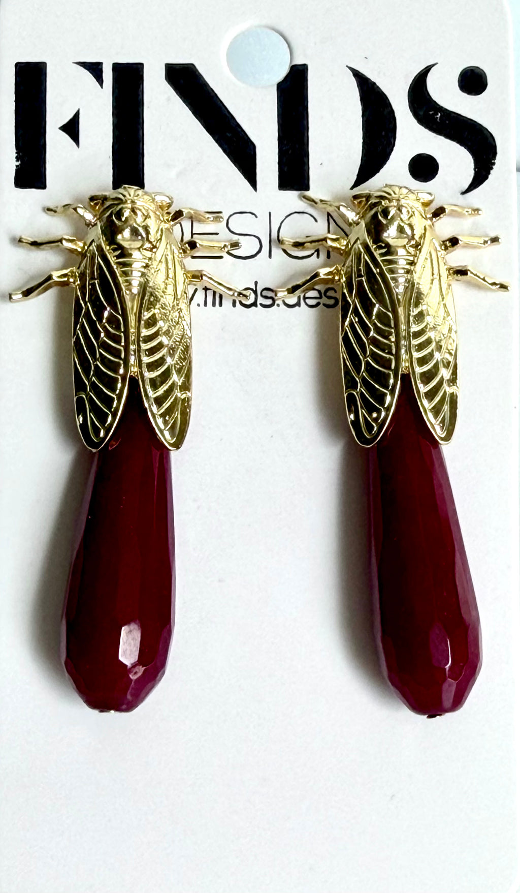 Finds Designs - Cicada Jem Earrings
