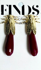 Finds Designs - Cicada Jem Earrings