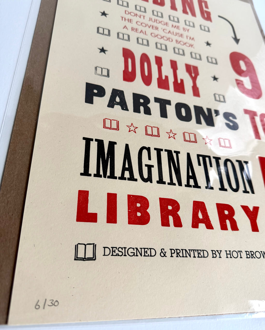 Hot Brown Press - Dolly Letterpress Print
