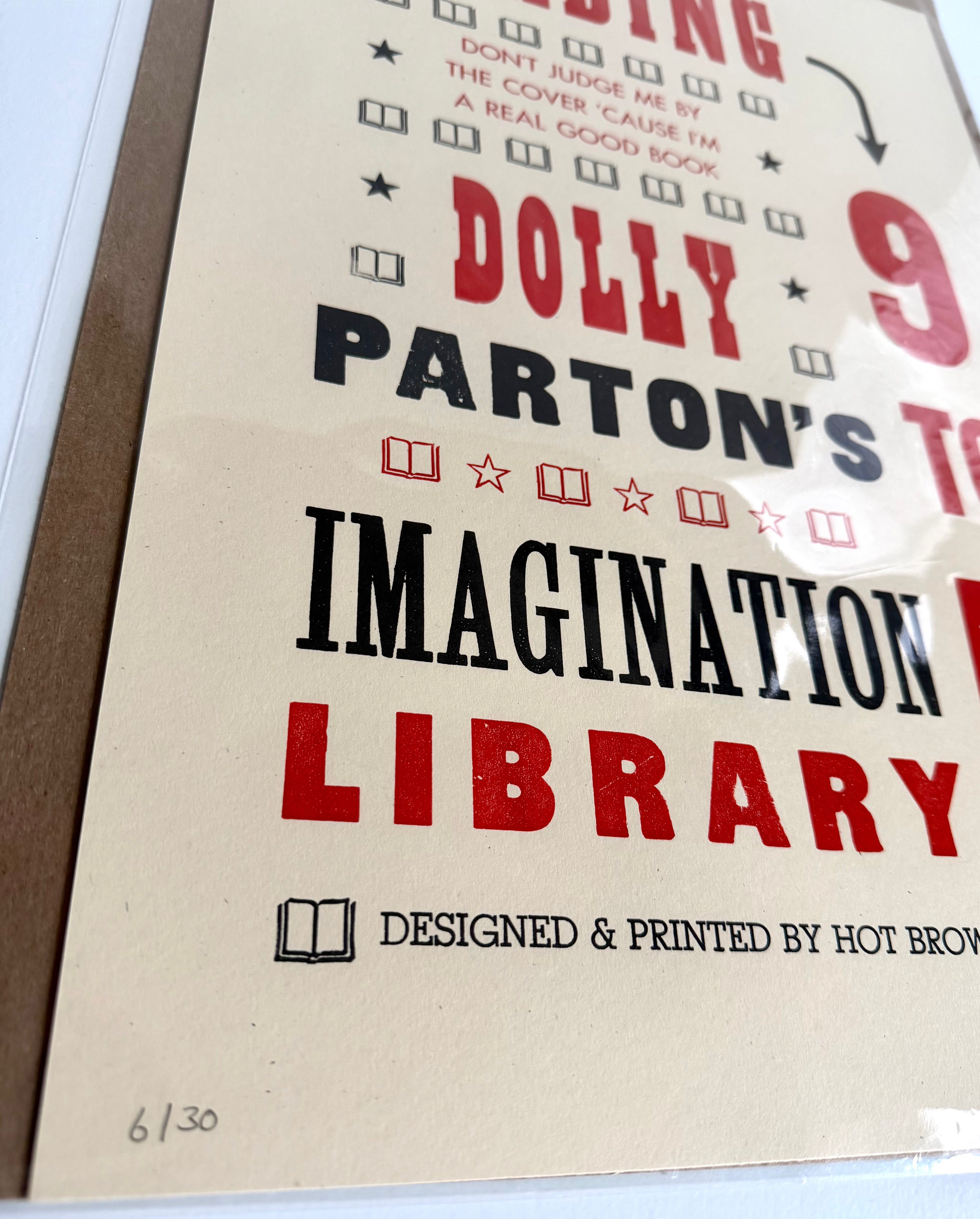 Hot Brown Press - Dolly Letterpress Print