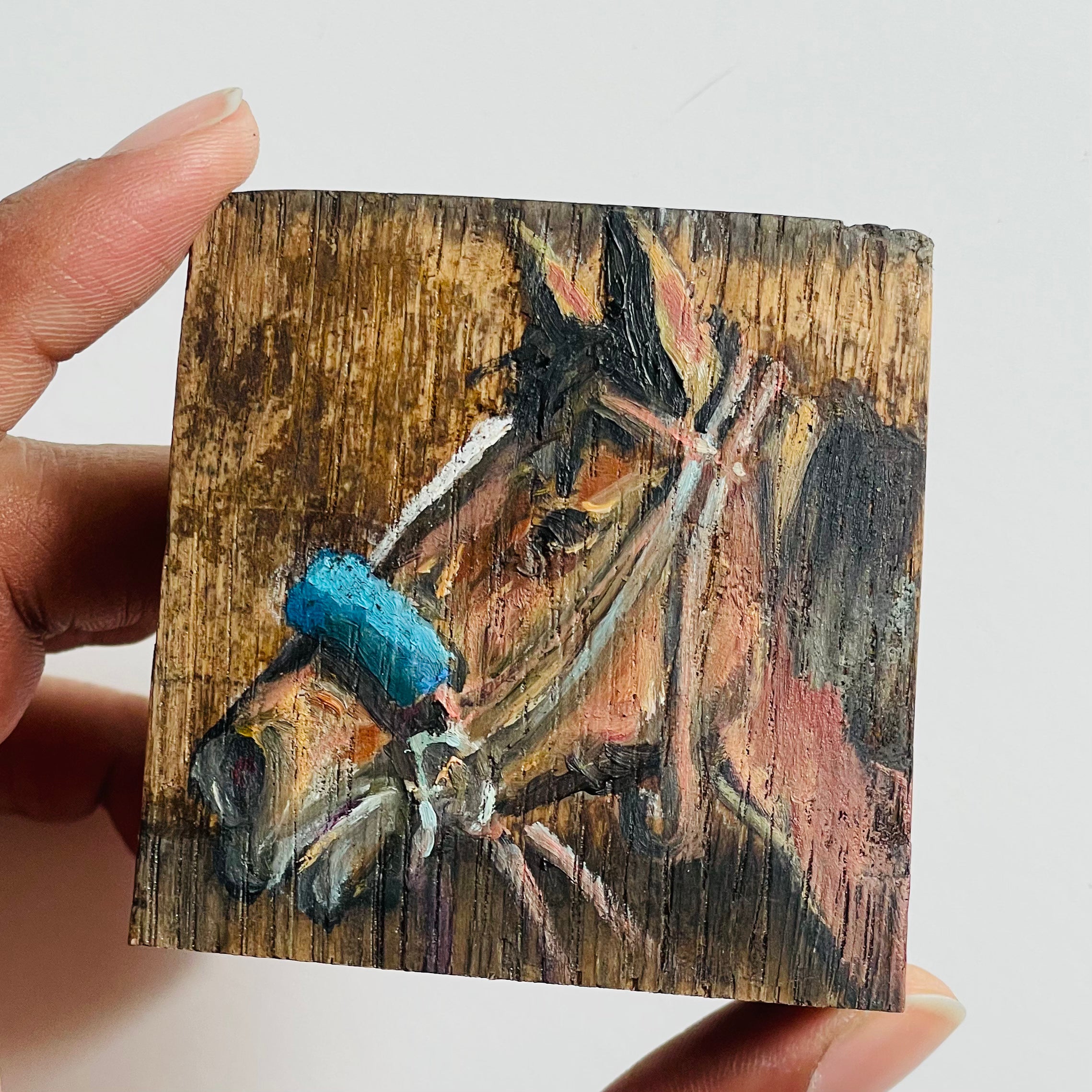 Susan Howe - Horse with Blue Bridle