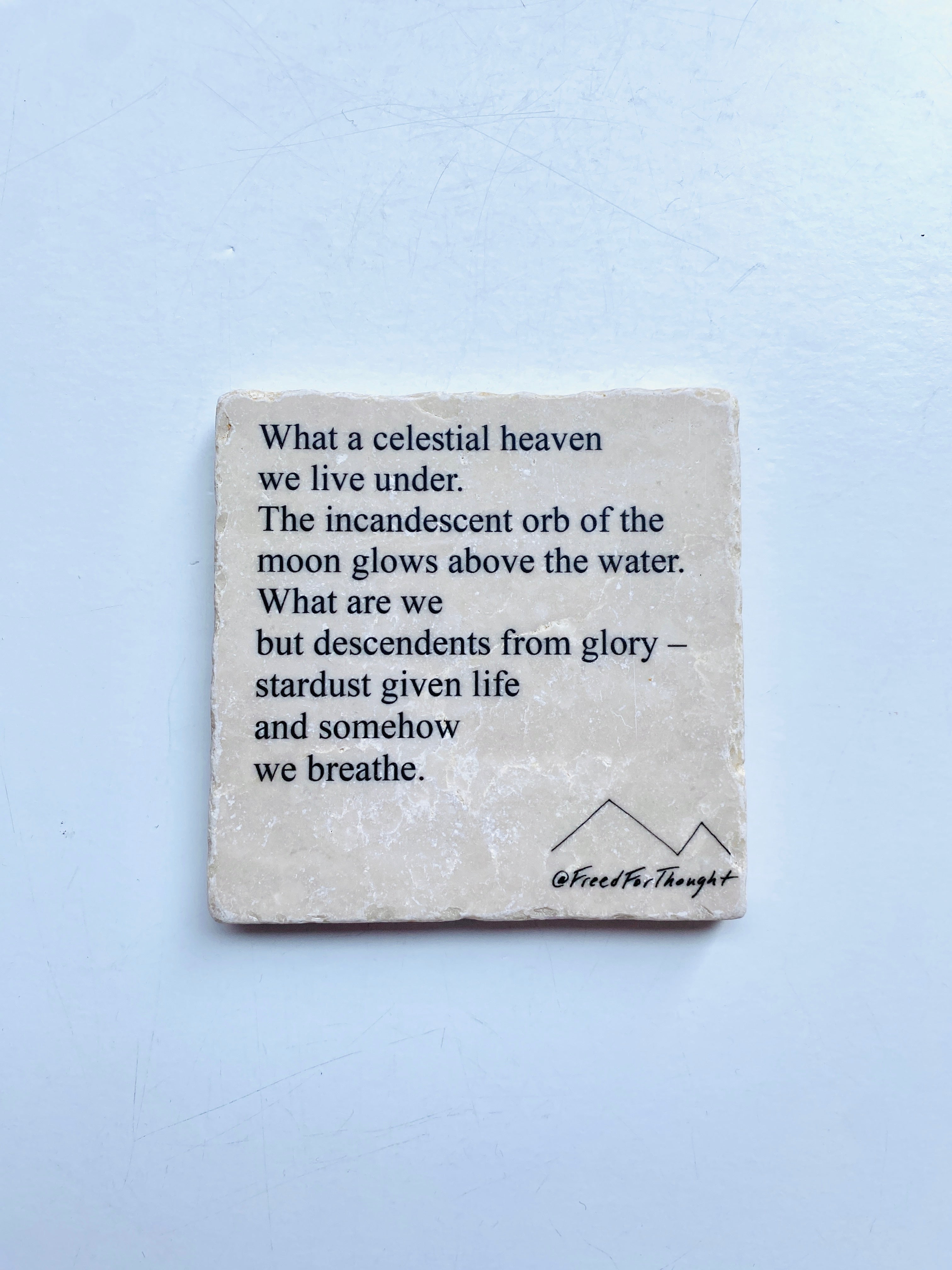 Maya Joy - Marble Poem Coasters