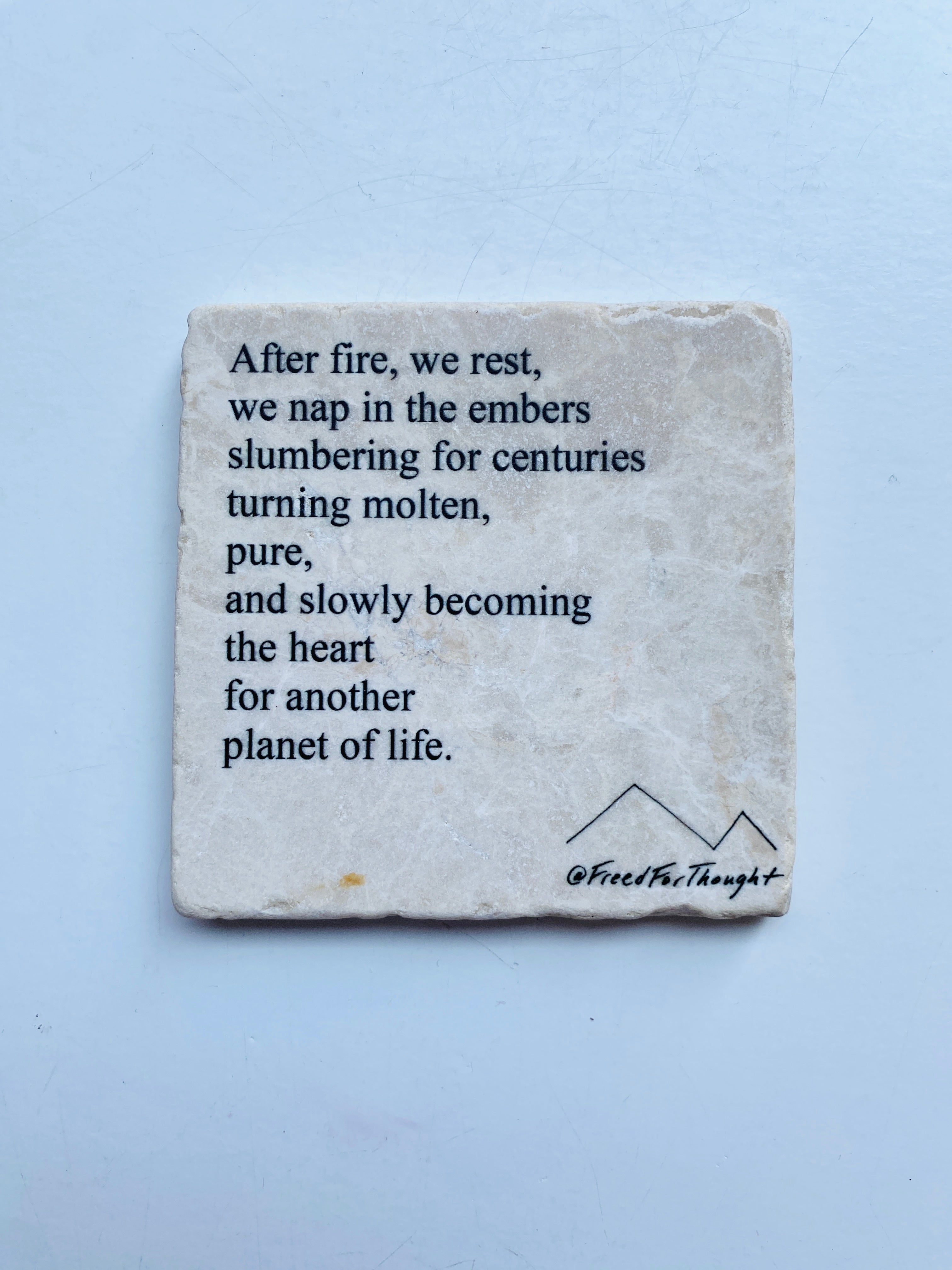 Maya Joy - Marble Poem Coasters