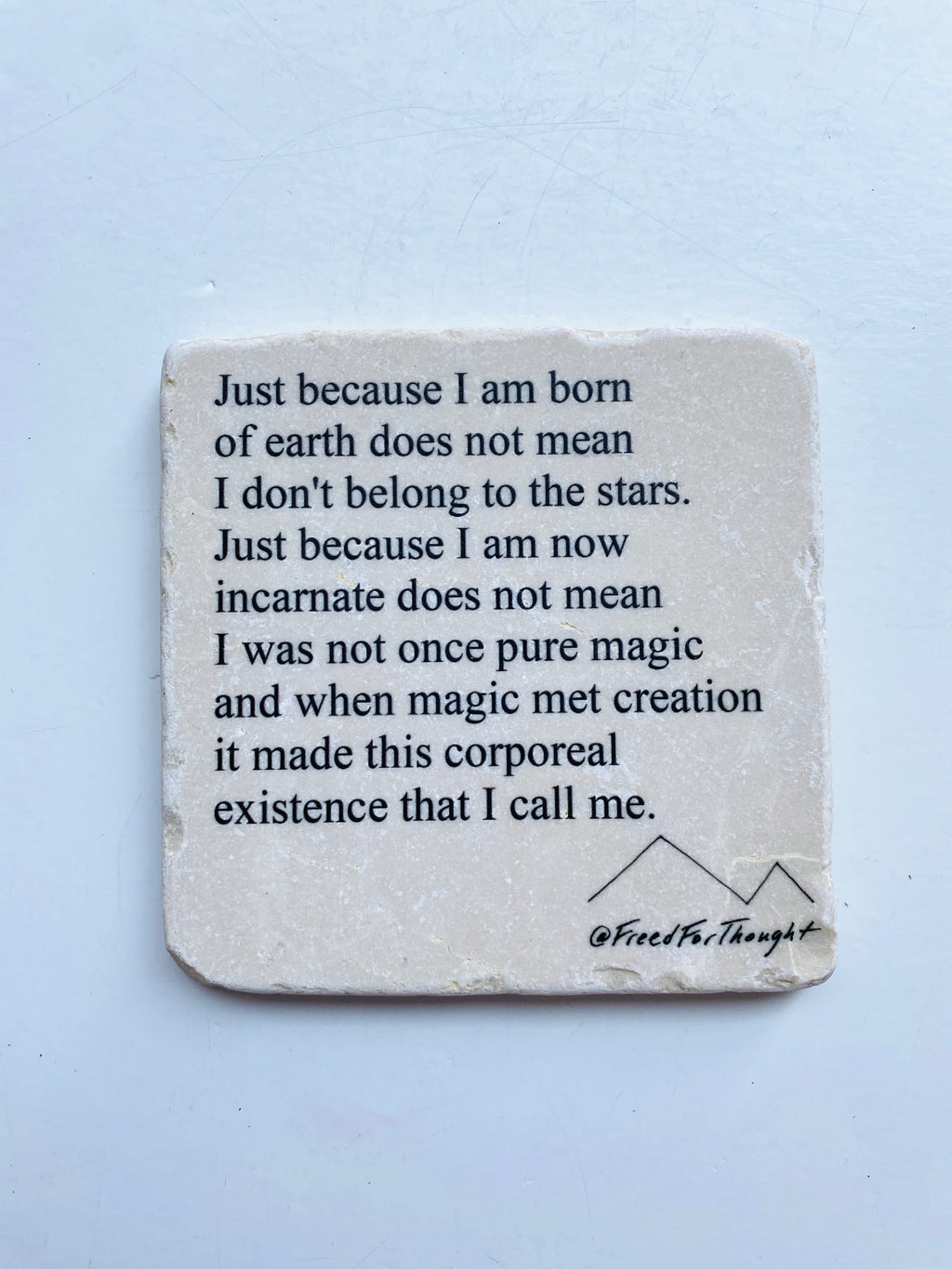 Maya Joy - Marble Poem Coasters