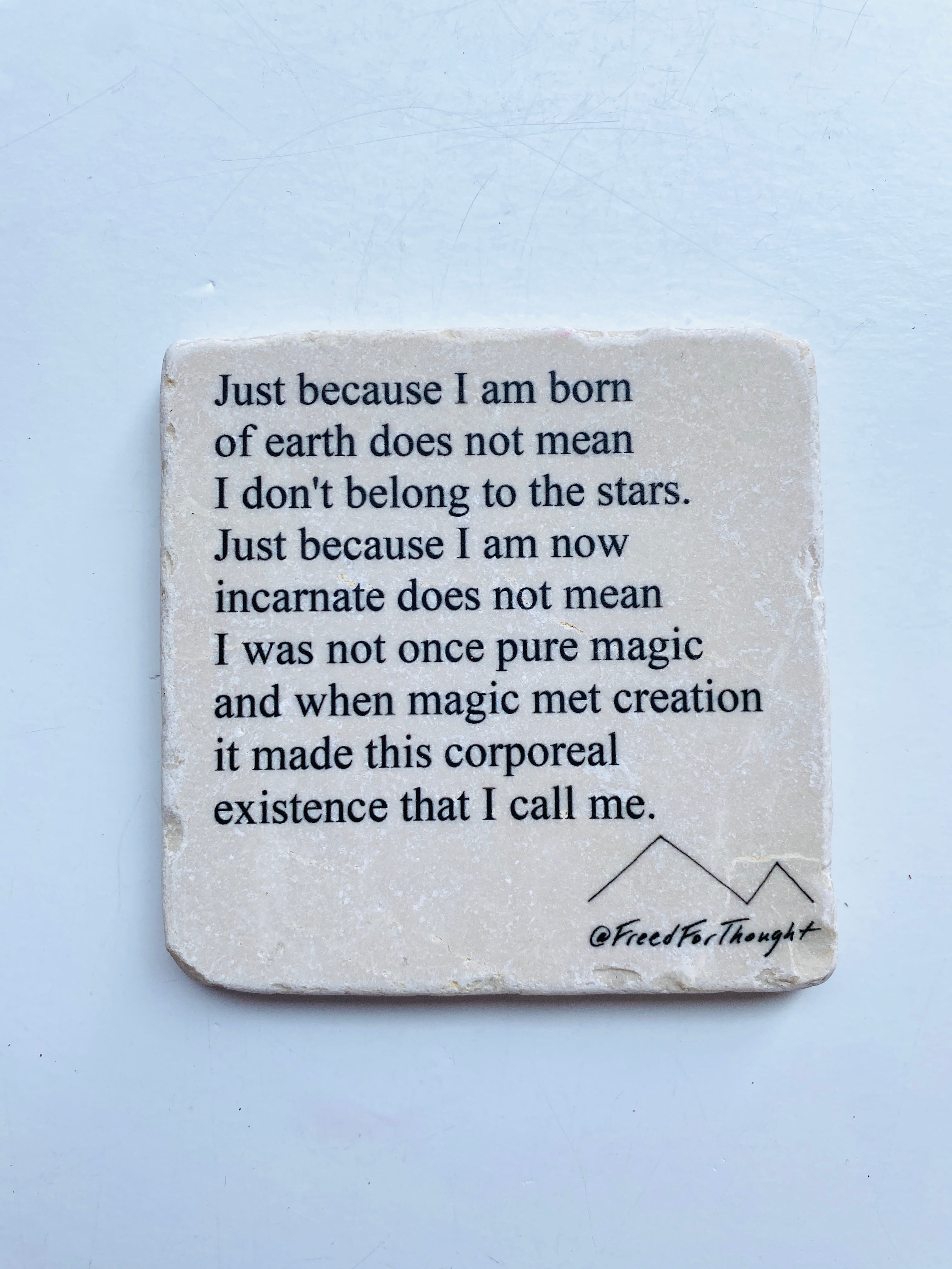 Maya Joy - Marble Poem Coasters