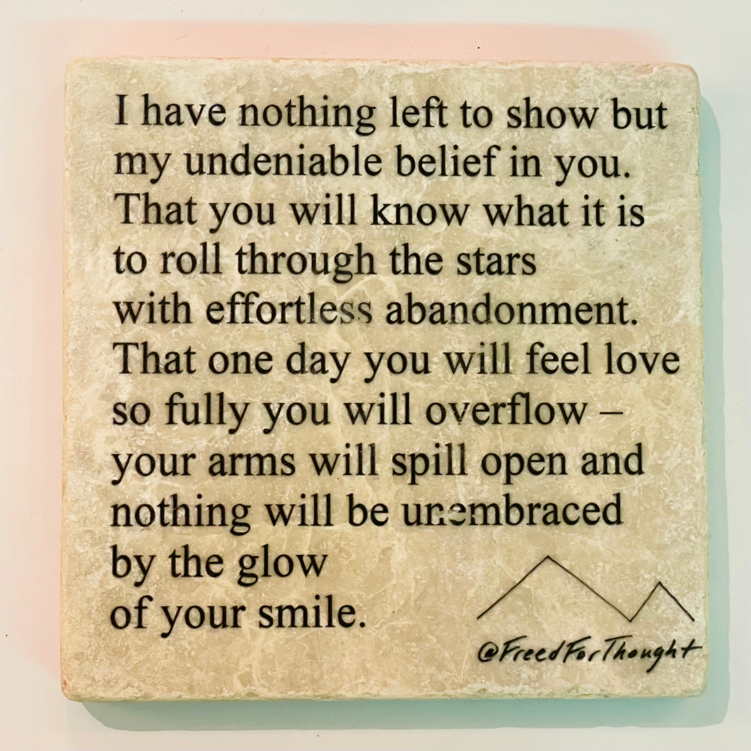 Maya Joy - Marble Poem Coasters