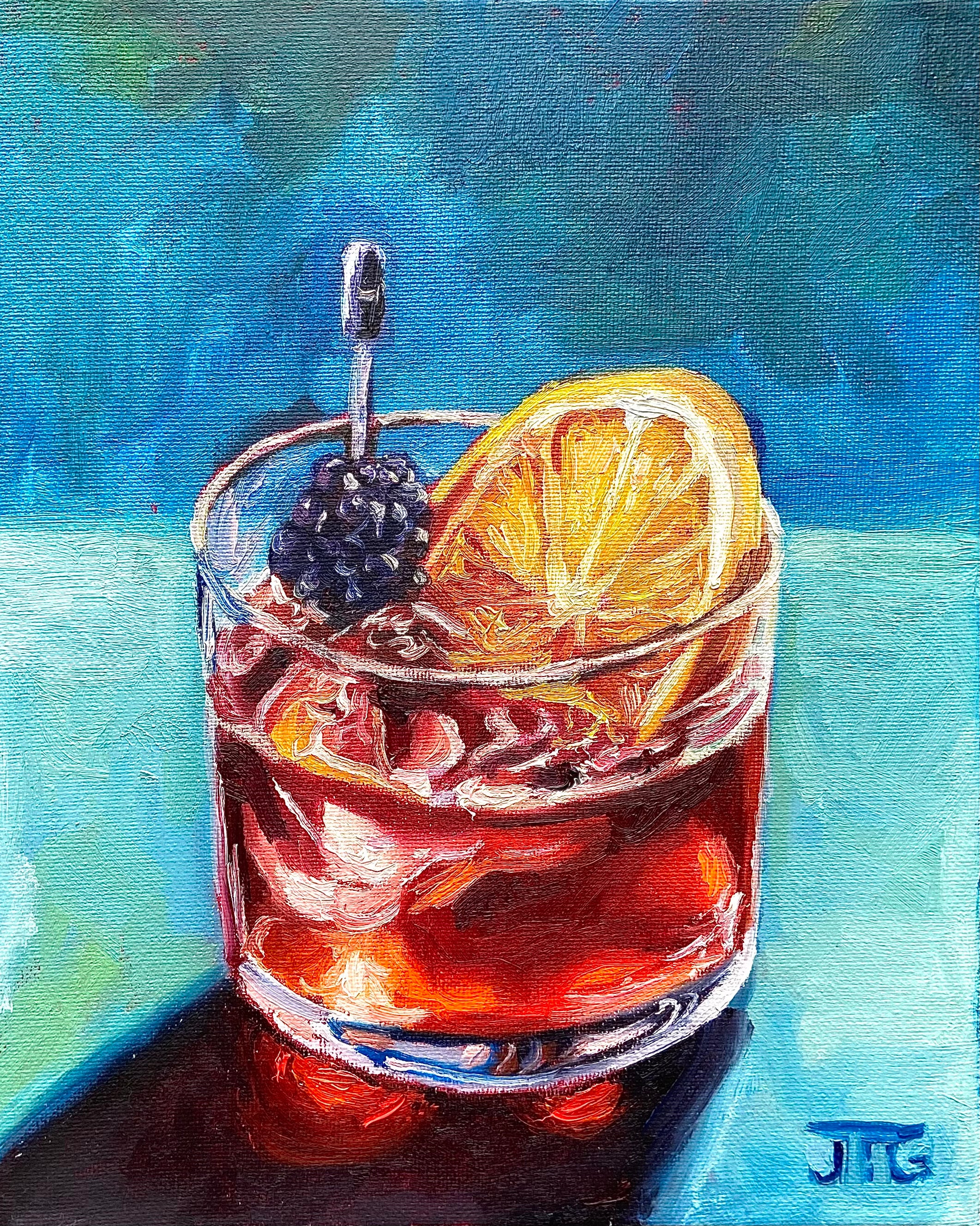 Jacob Grant - Old Fashioned #3 Cocktail Painting Prints