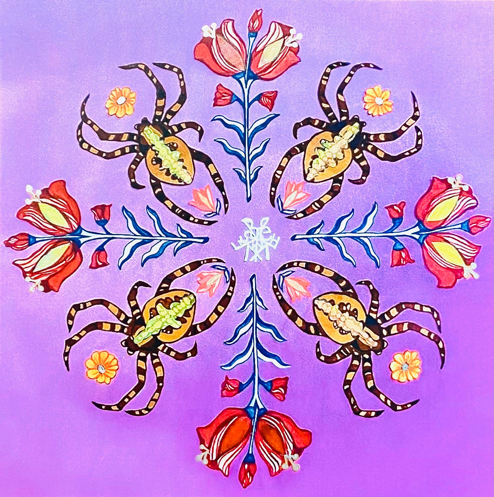Guided Hand Studio- Creativity Spider Sigil Shield Print