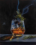 Jacob Grant - "Smokey on the Rocks" Cocktail Painting Prints