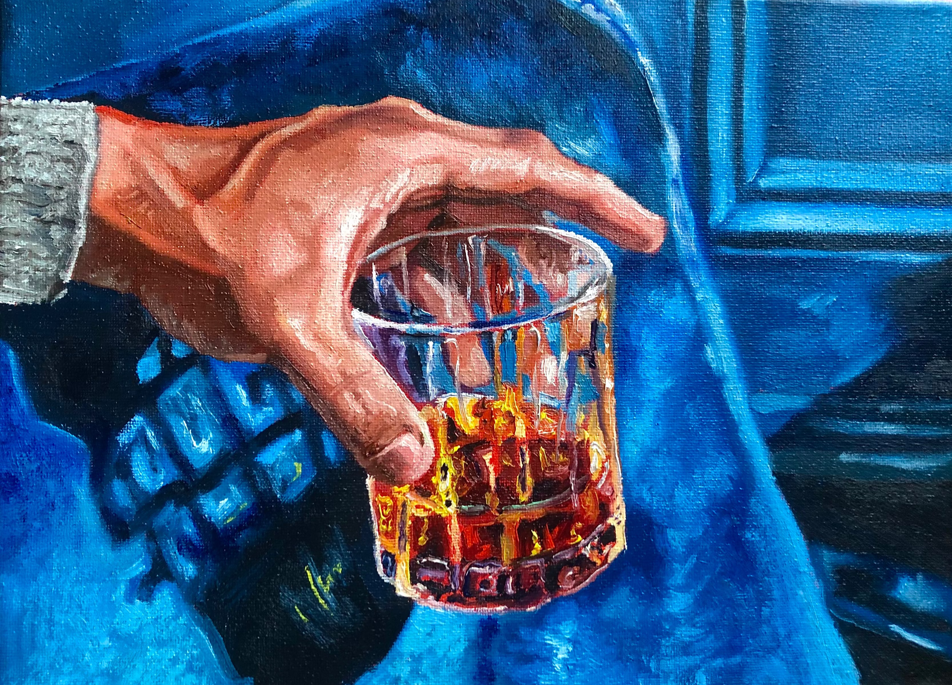 Jacob Grant - "Smooth Like Velvet" Cocktail Painting Print