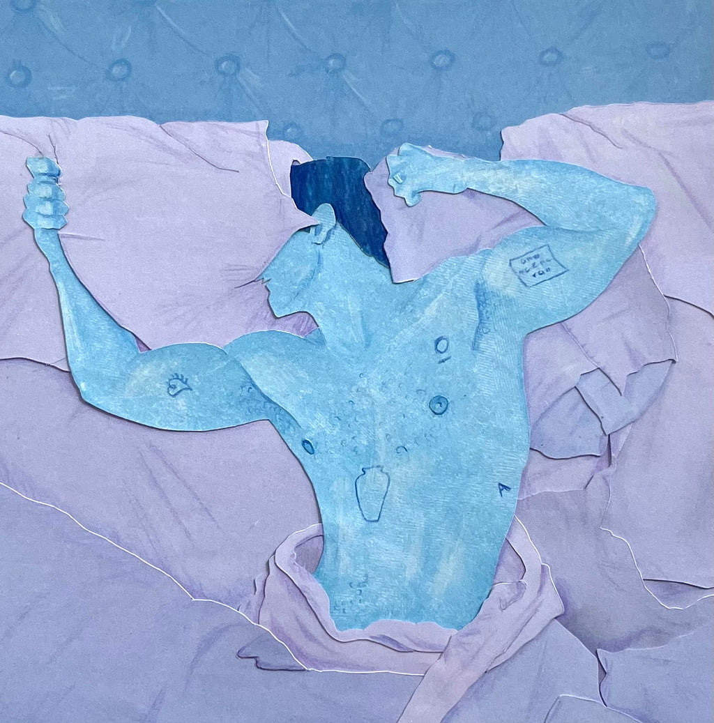 Jack Manion - Blue & Purple in Bed