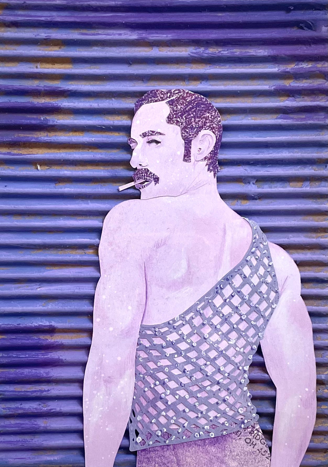 Jack Manion - Purple on Cardboard