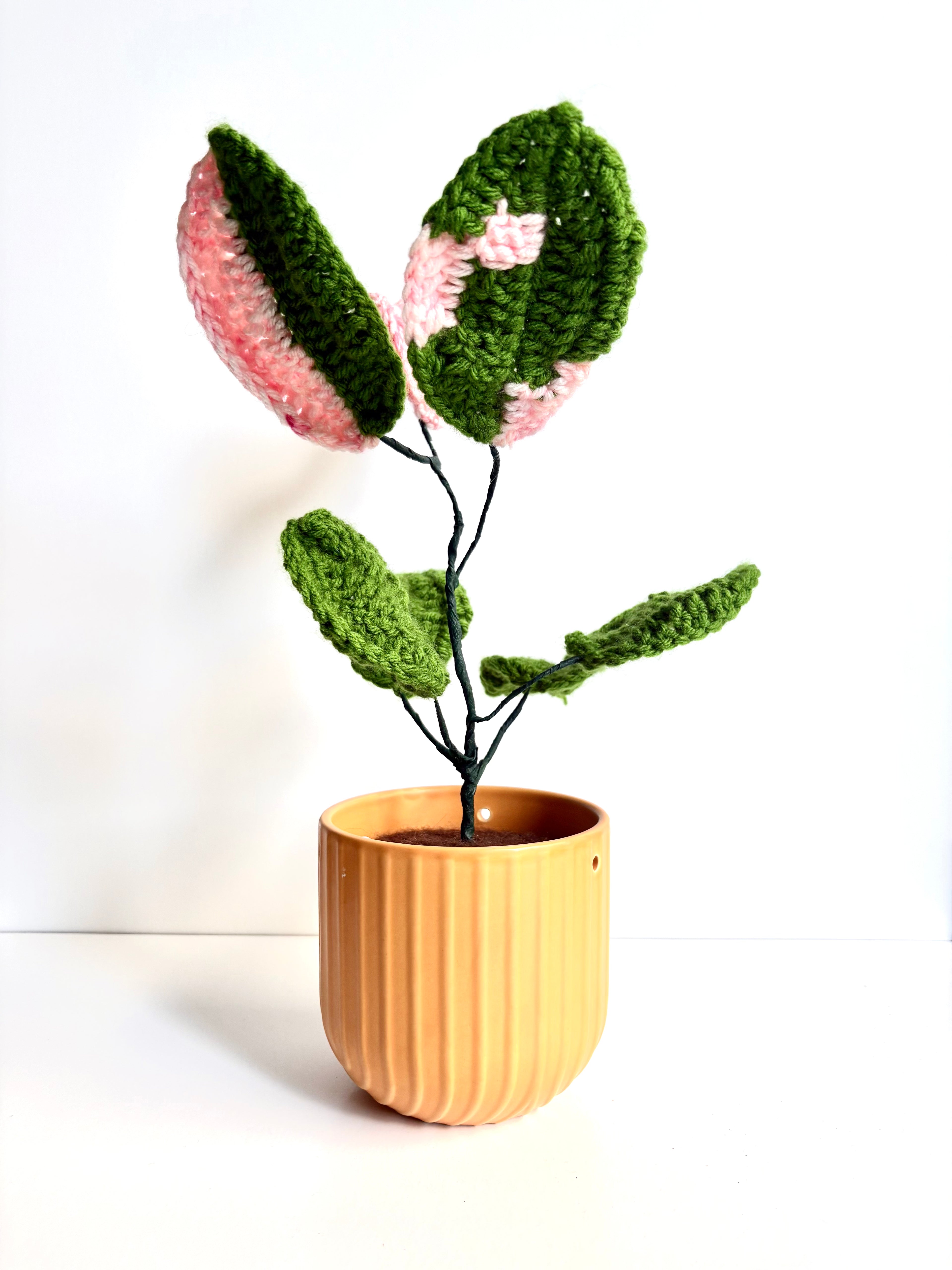 Cams Creations - Potted Crochet Pink Princess Plant