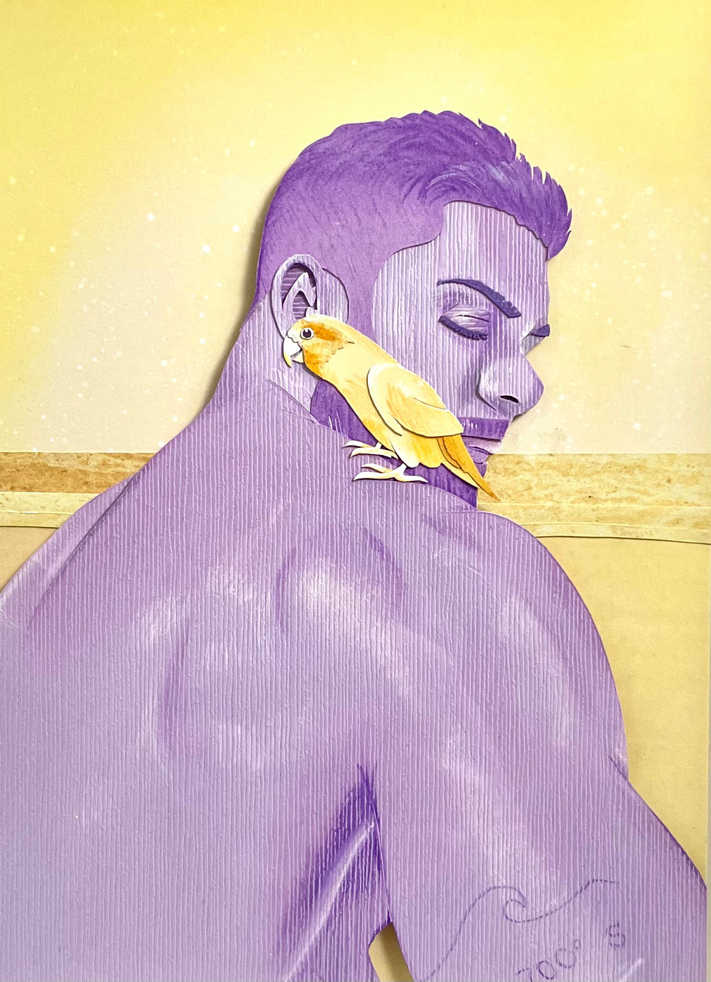 Jack Manion - Purple & Gold with Bird