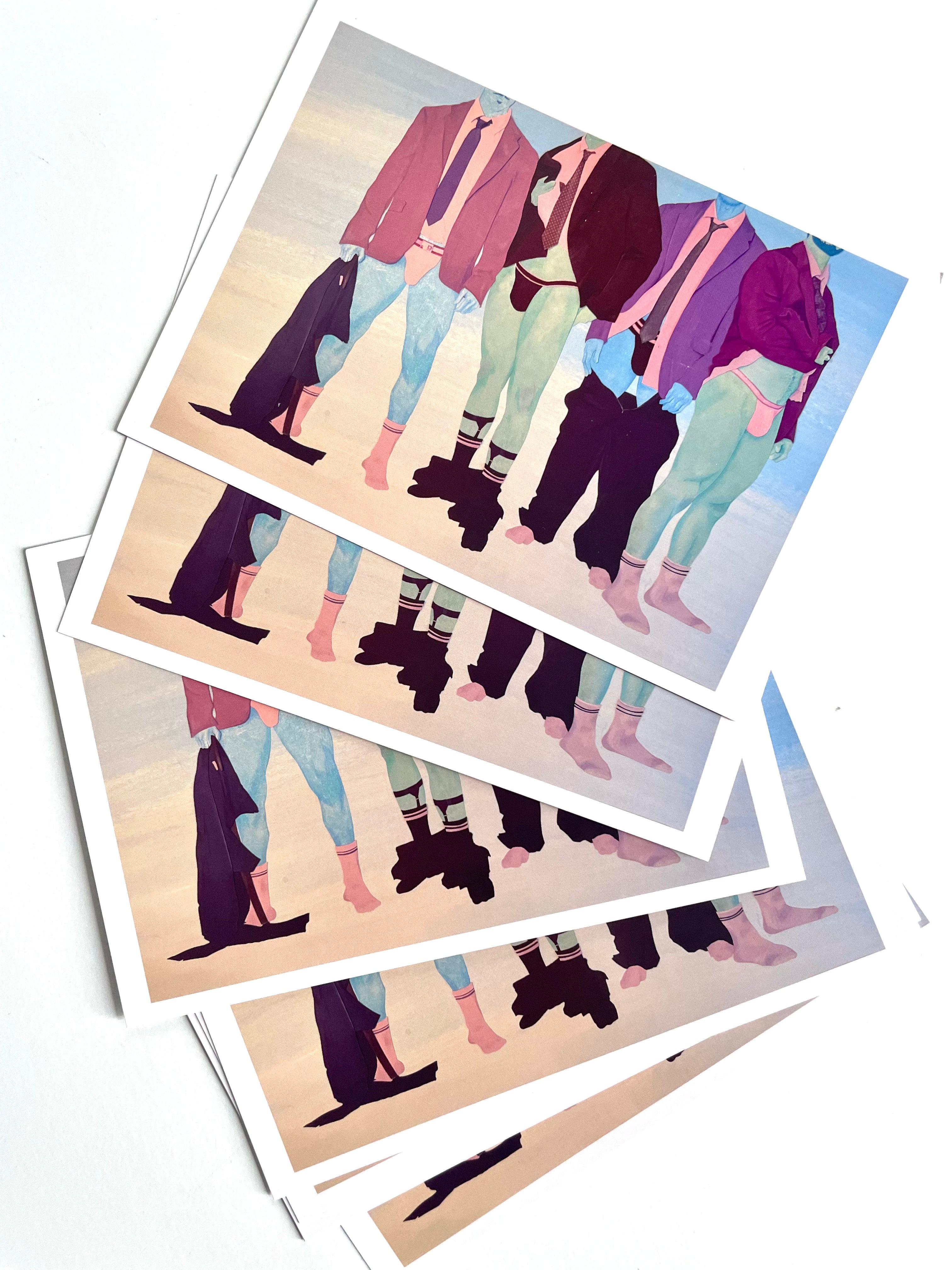 Jack Manion - Men at Work in Purple Prints