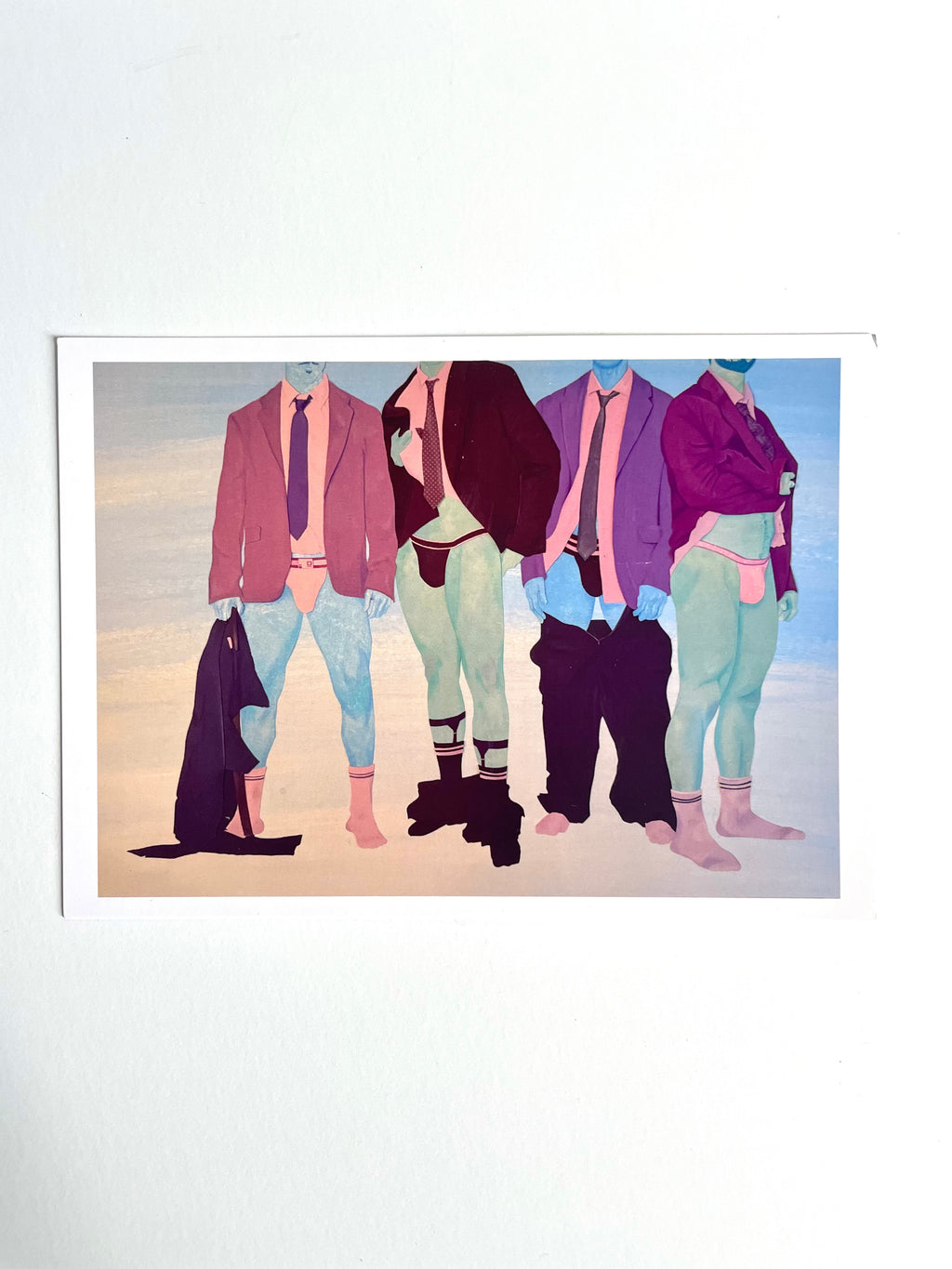 Jack Manion - Men at Work in Purple Prints