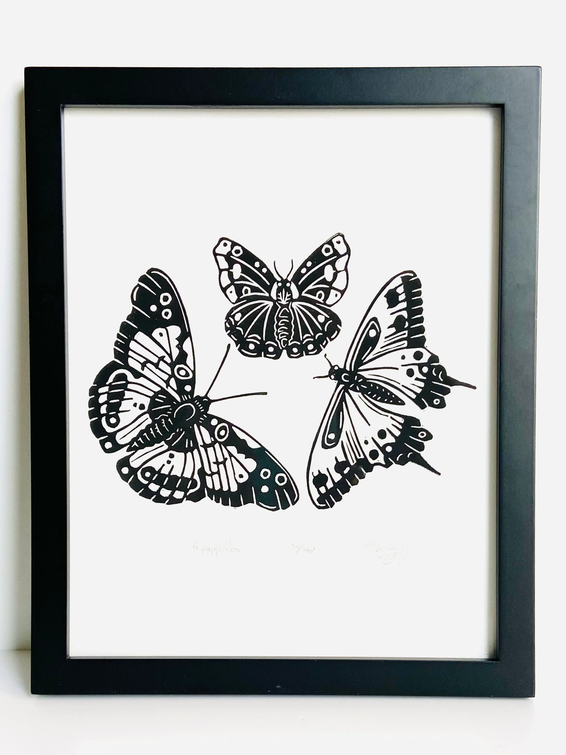 Fox Grove Art - Framed le Papillon