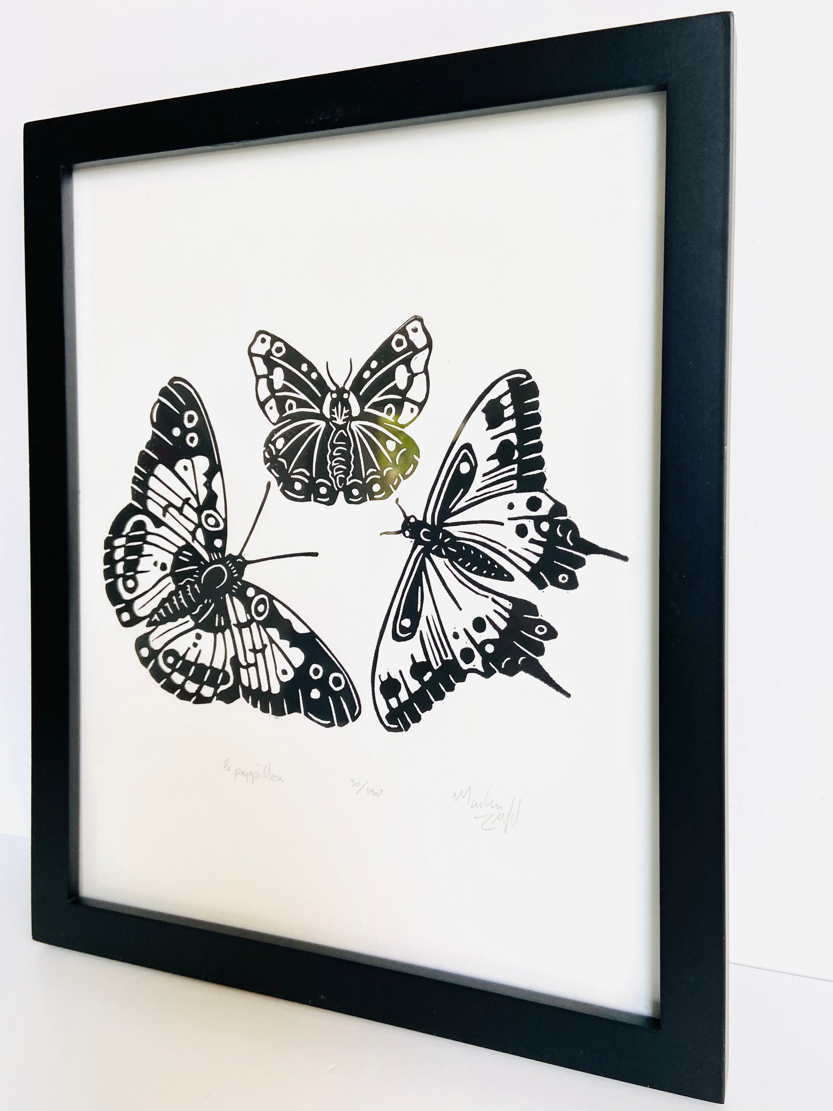 Fox Grove Art - Framed le Papillon