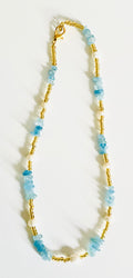 S.P.E.K.tactular Design$ - Aquamarine Layer Necklace