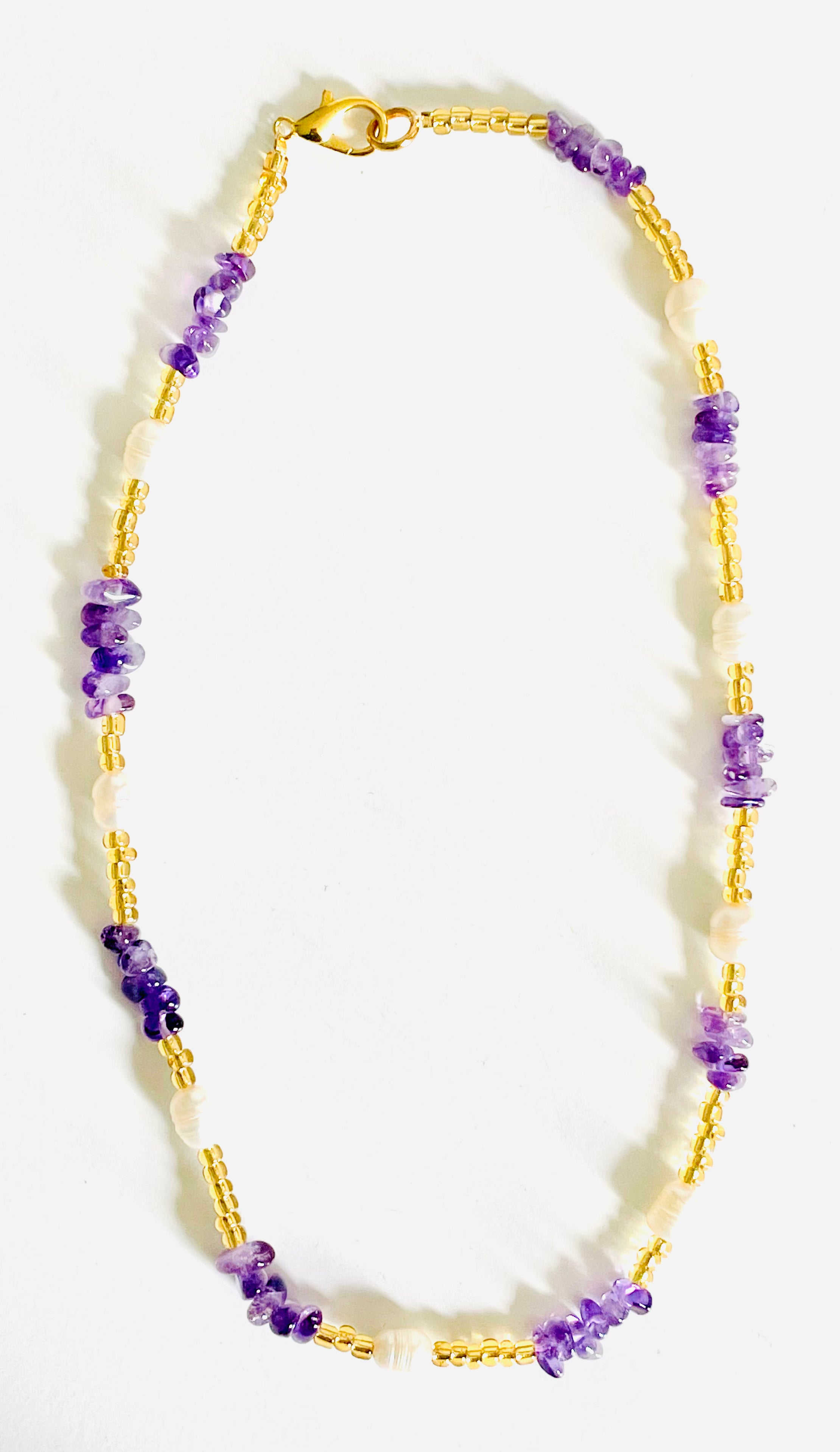 S.P.E.K.tactular Design$ - Amethyst Layer Necklace