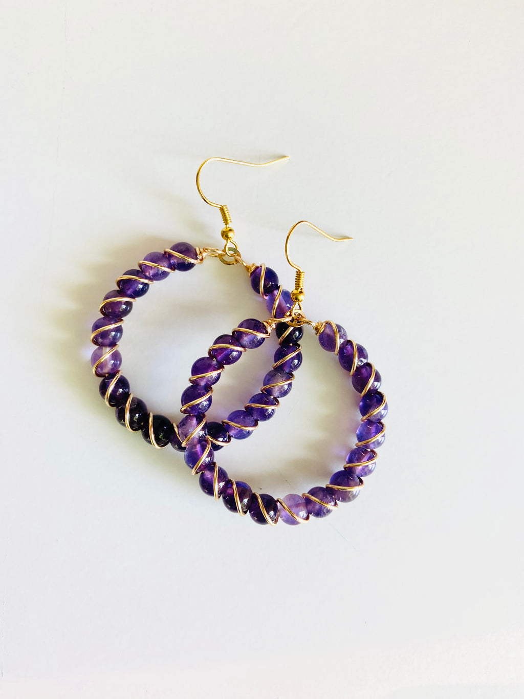 Love Is A Seed - Amethyst Hoop