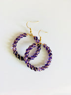 Love Is A Seed - Amethyst Hoop