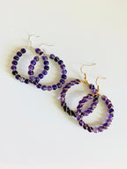 Love Is A Seed - Amethyst Hoop