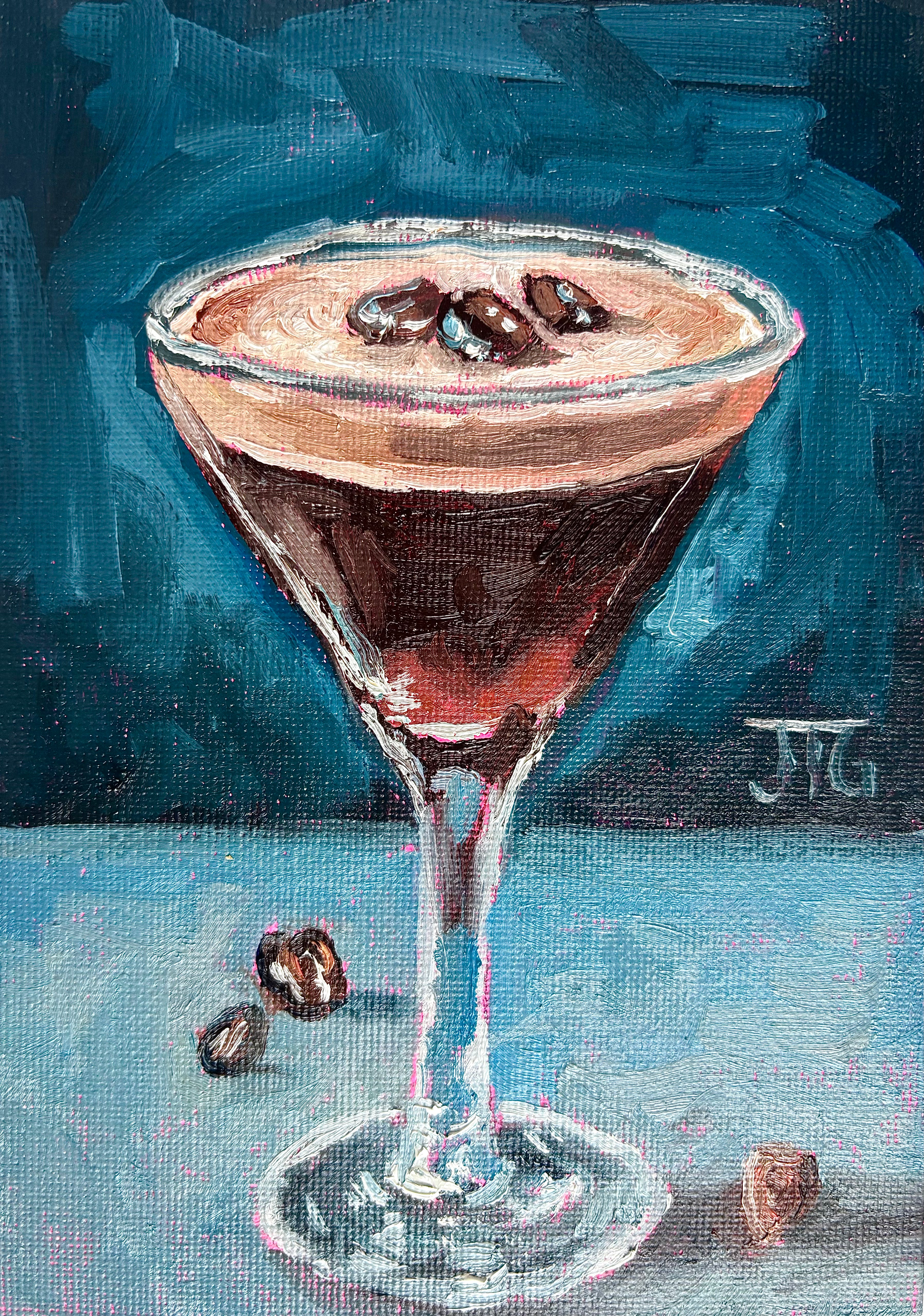 Jacob Grant - Espresso Martini Painting Print