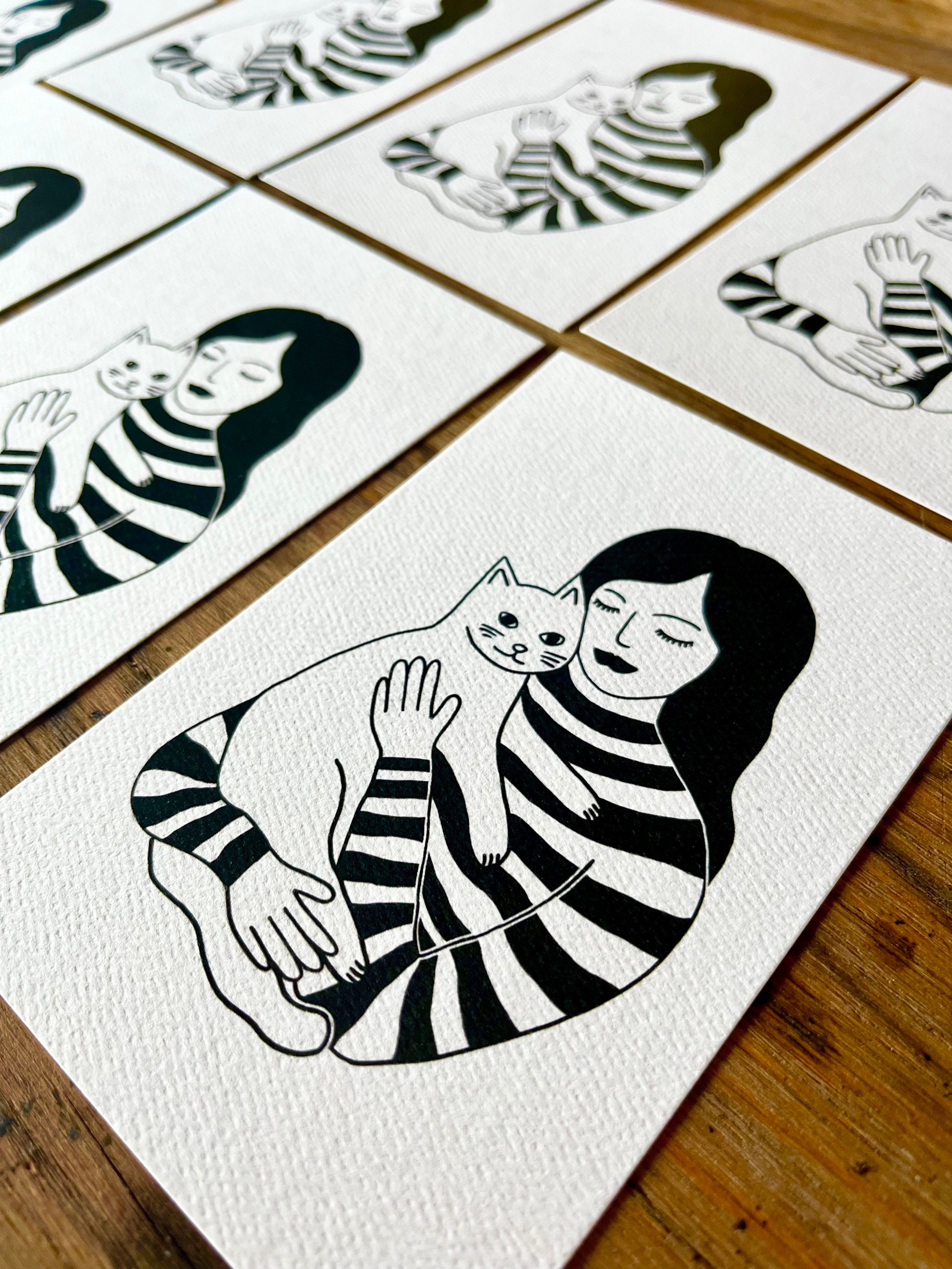Jessica Holly Creative - Cat Mom Print