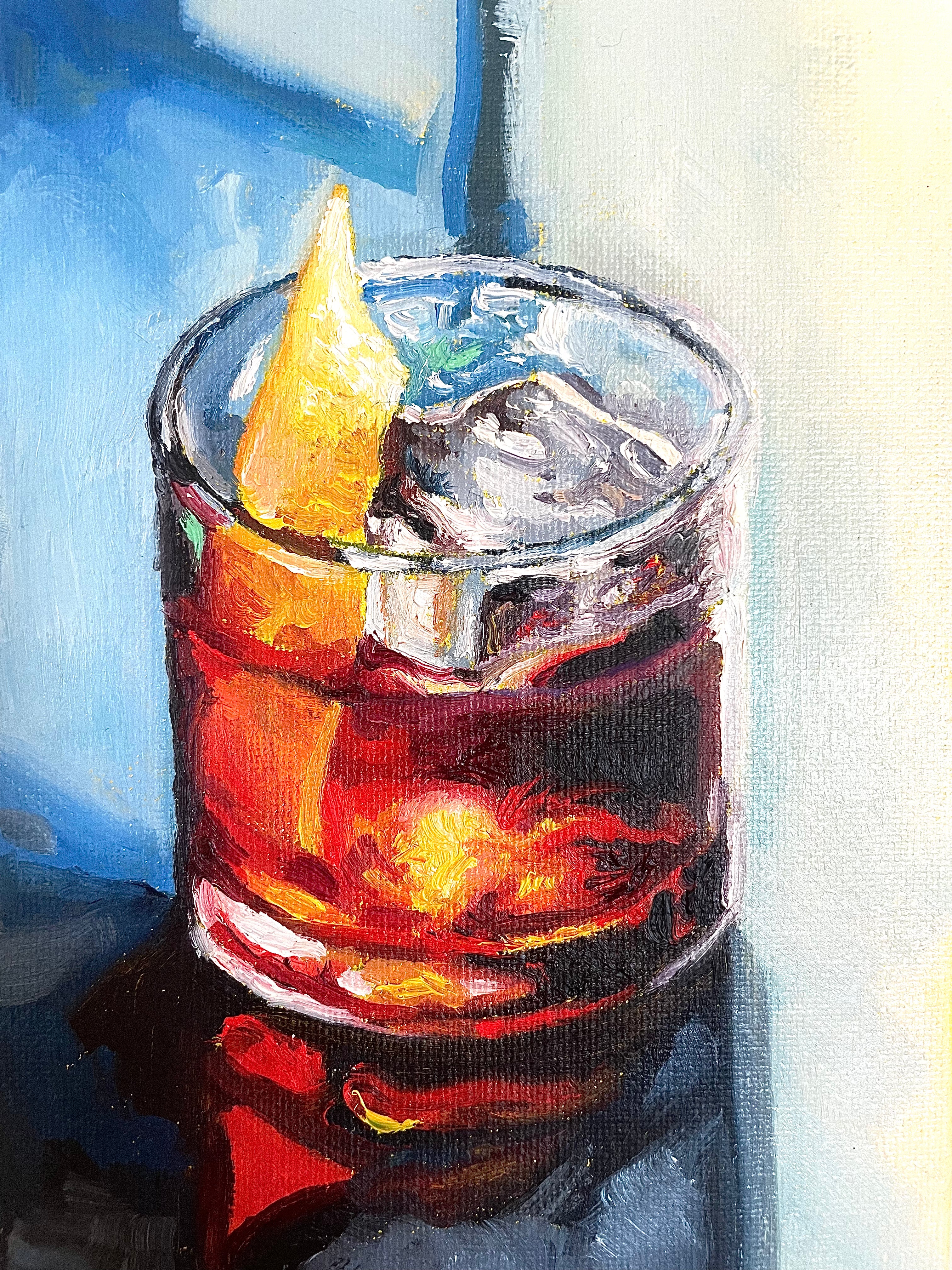 Jacob Grant - Old Fashioned #4 Cocktail Painting Prints