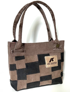Indigo Upcycled - Black/Brown Patchwork Bag