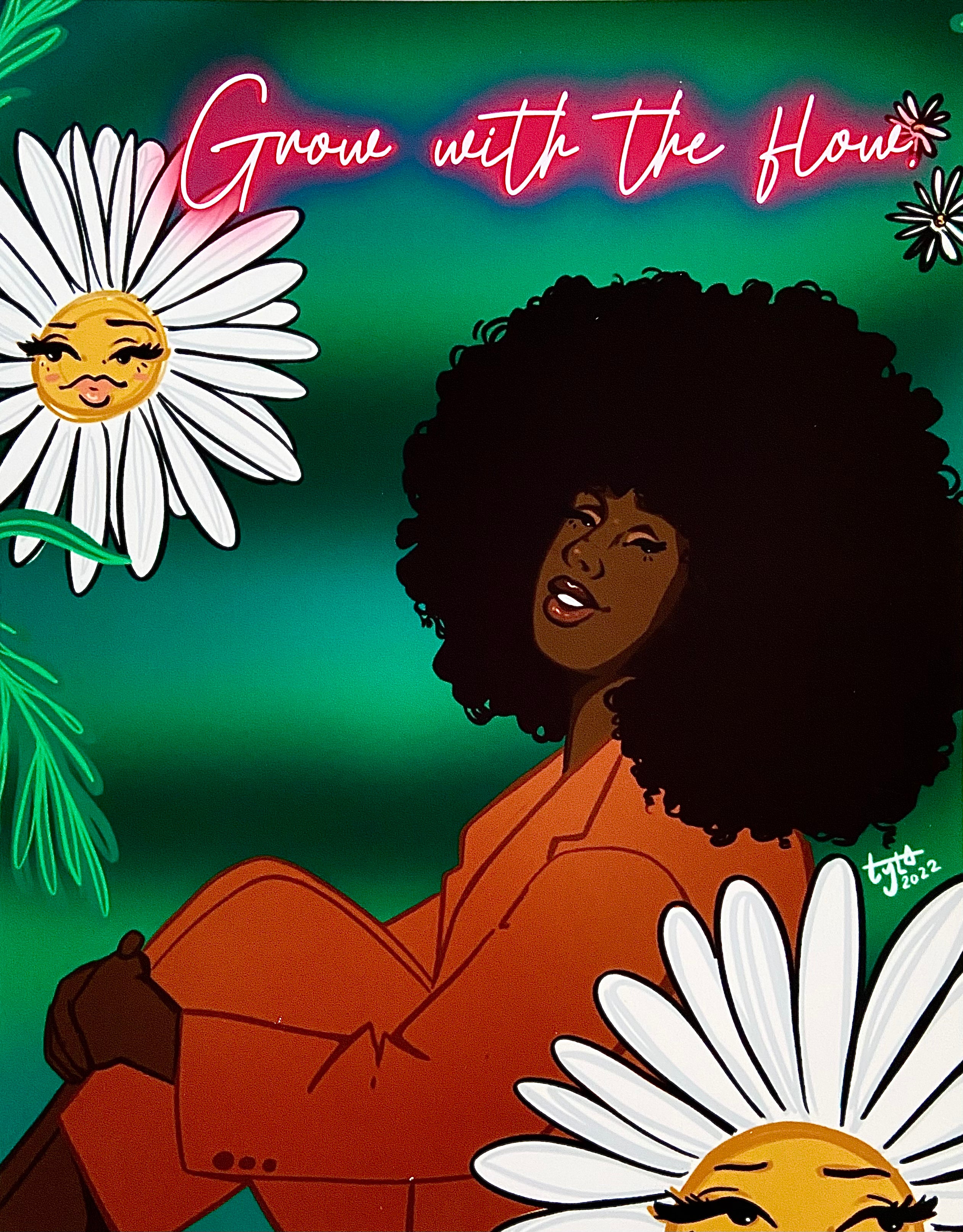 Tyla Maiden - GROW With the Flow Print