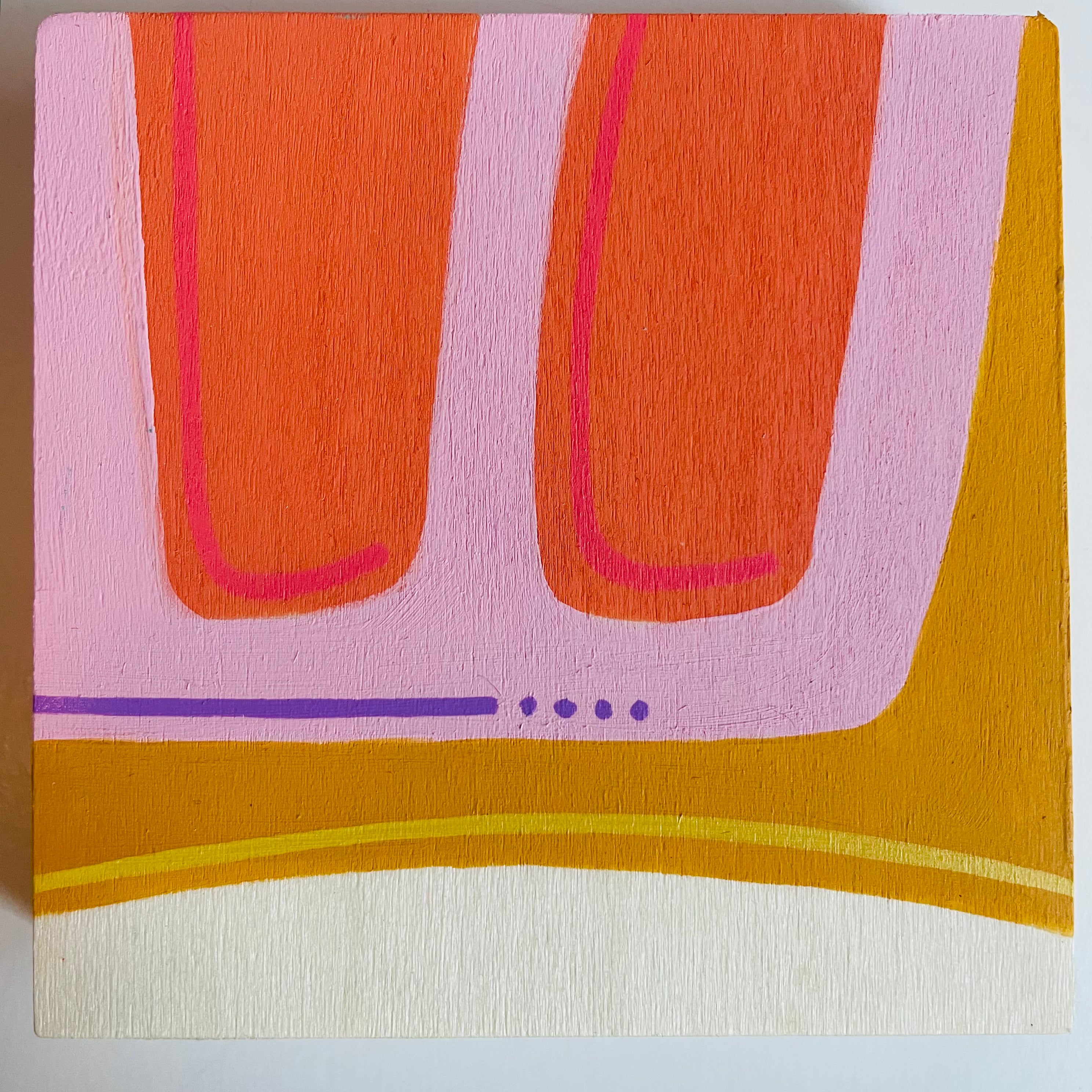 Jiselle Williams - Small Abstract Wood Art #3