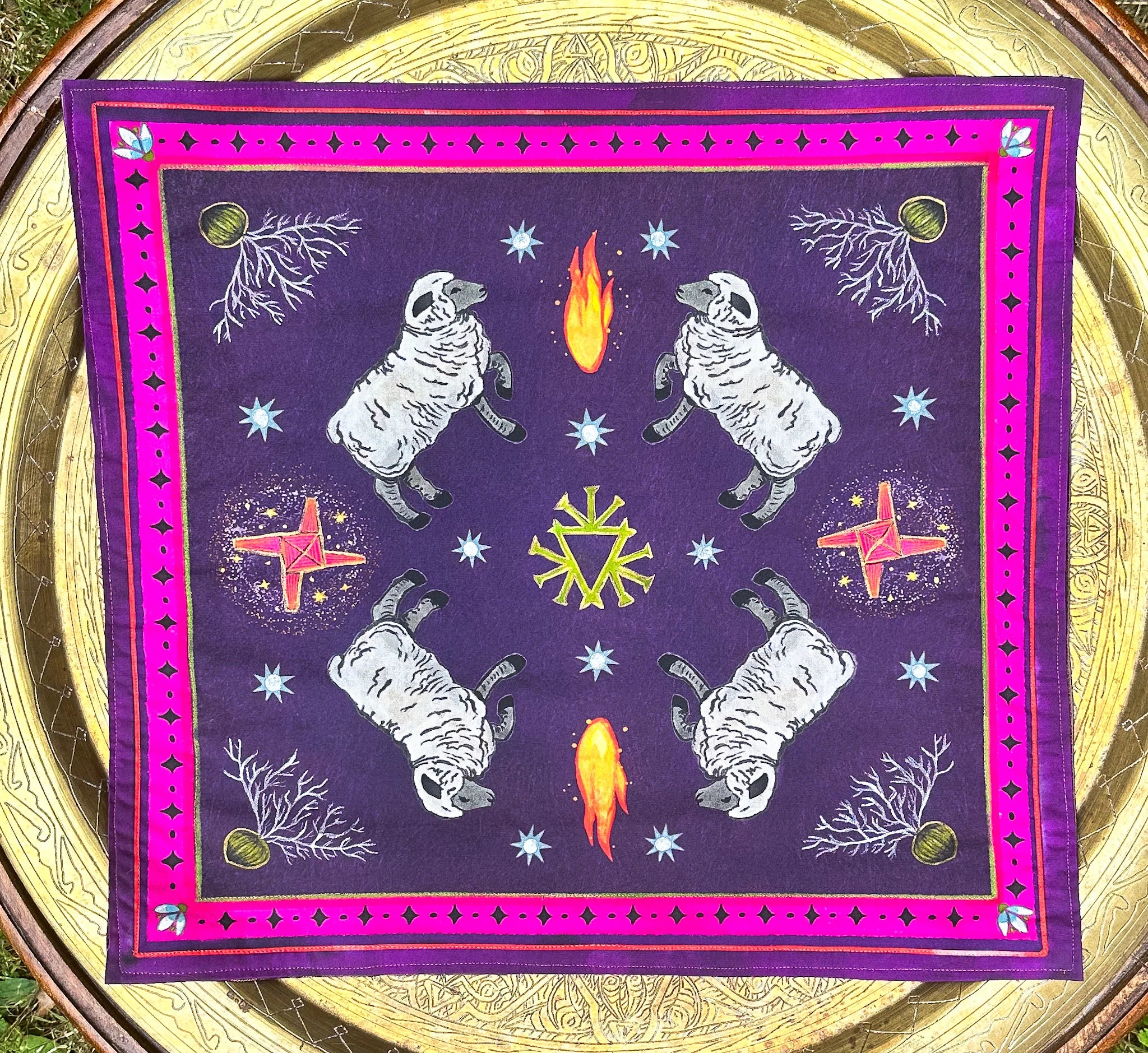 Guided Hand Studios- Wheel of the Year Altar Cloth: Imbolc