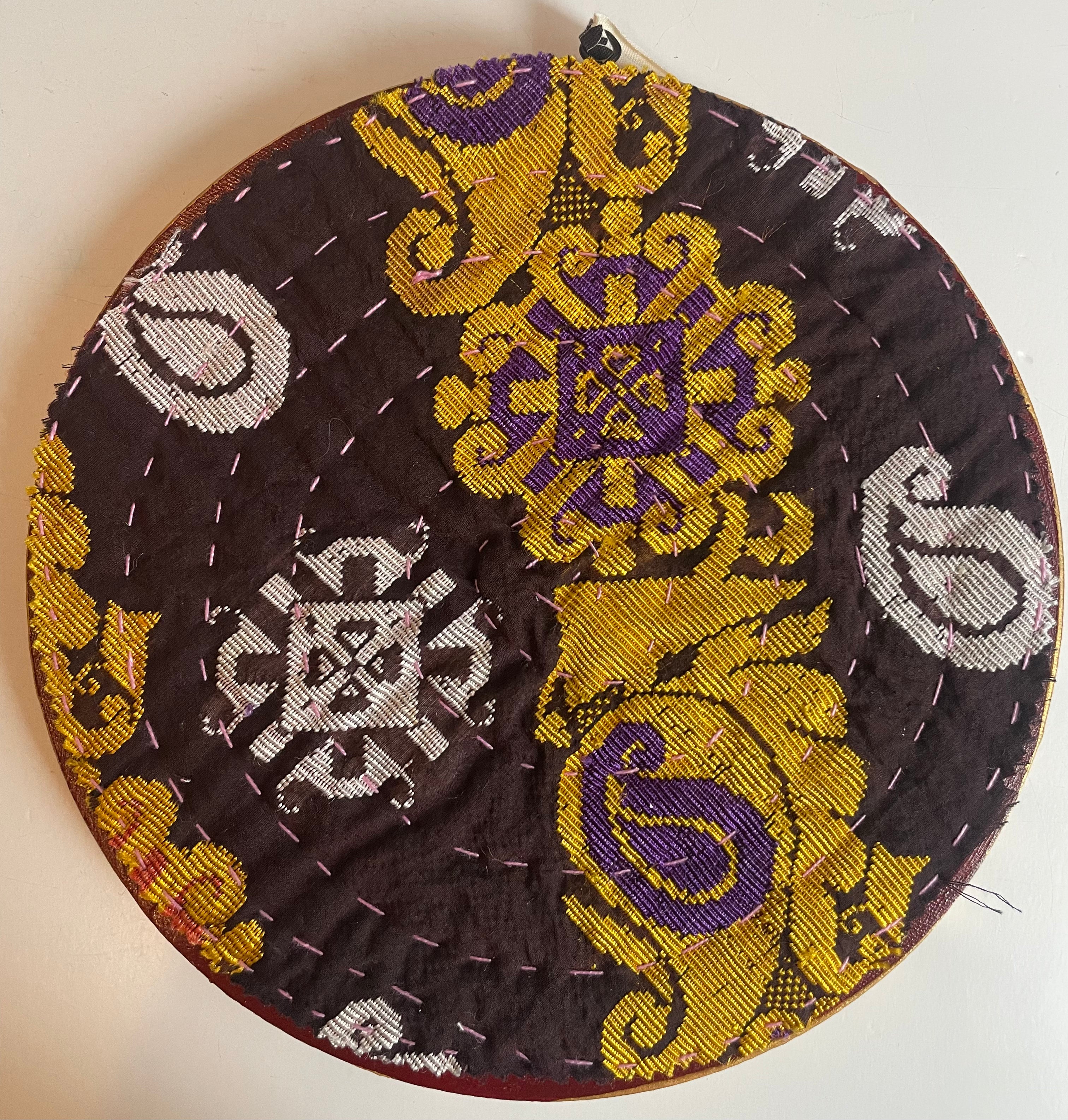 Mojo Quilts and More - Large Round Fiber Art Pieces