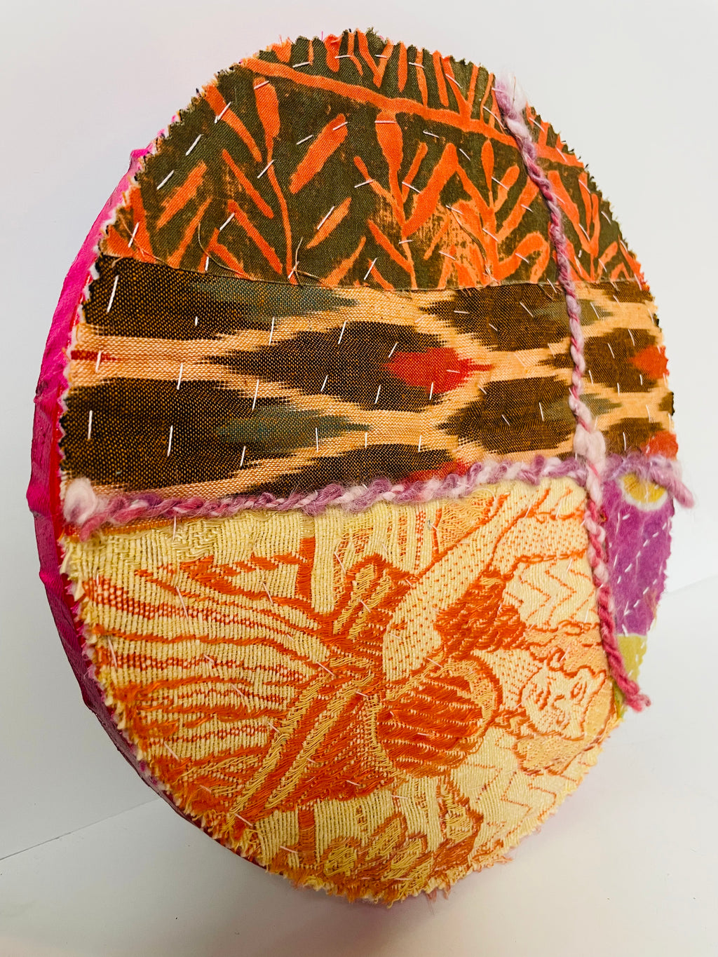 Mojo Quilts and More - Large Round Fiber Art Pieces