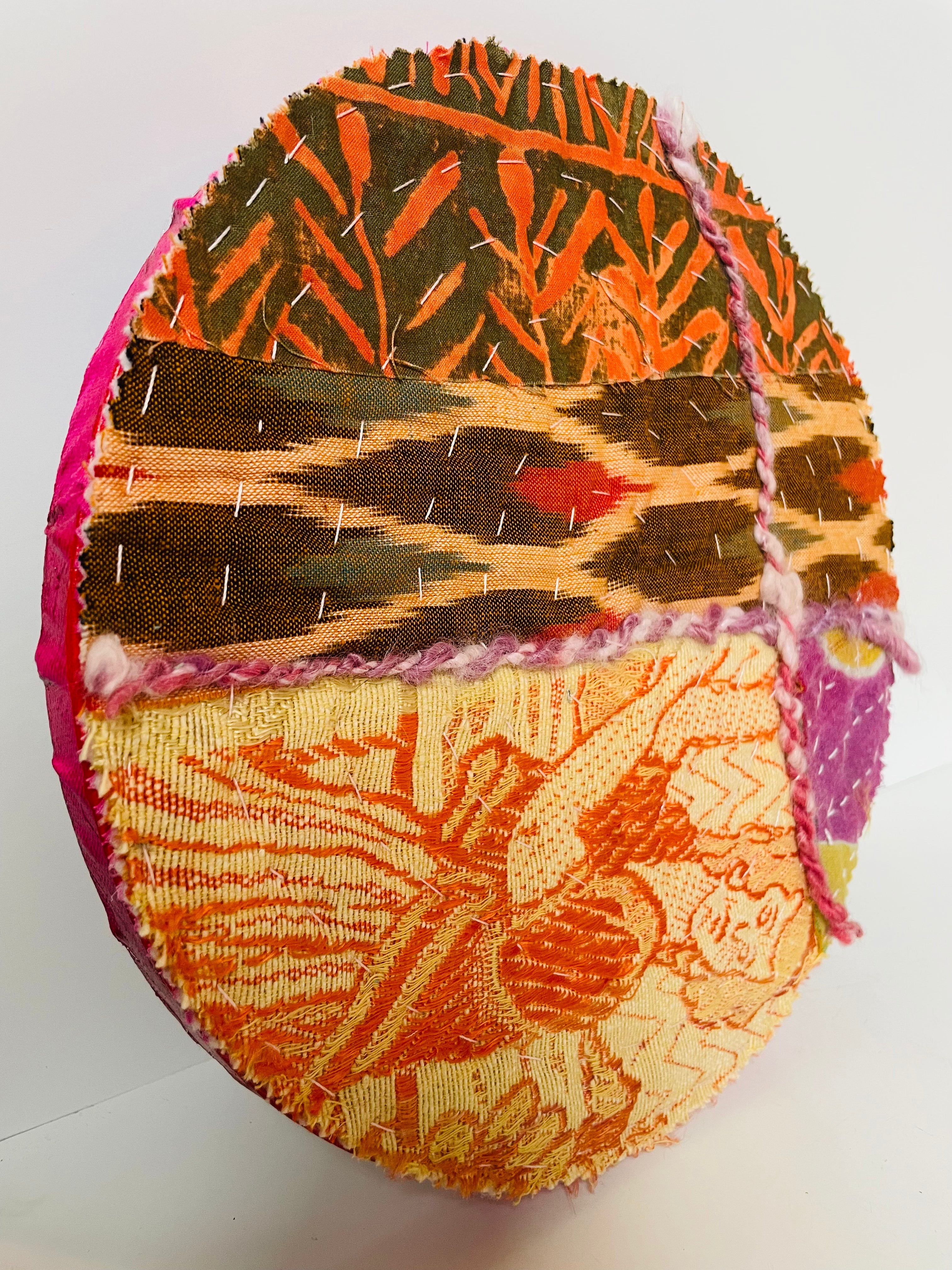 Mojo Quilts and More - Large Round Fiber Art Pieces
