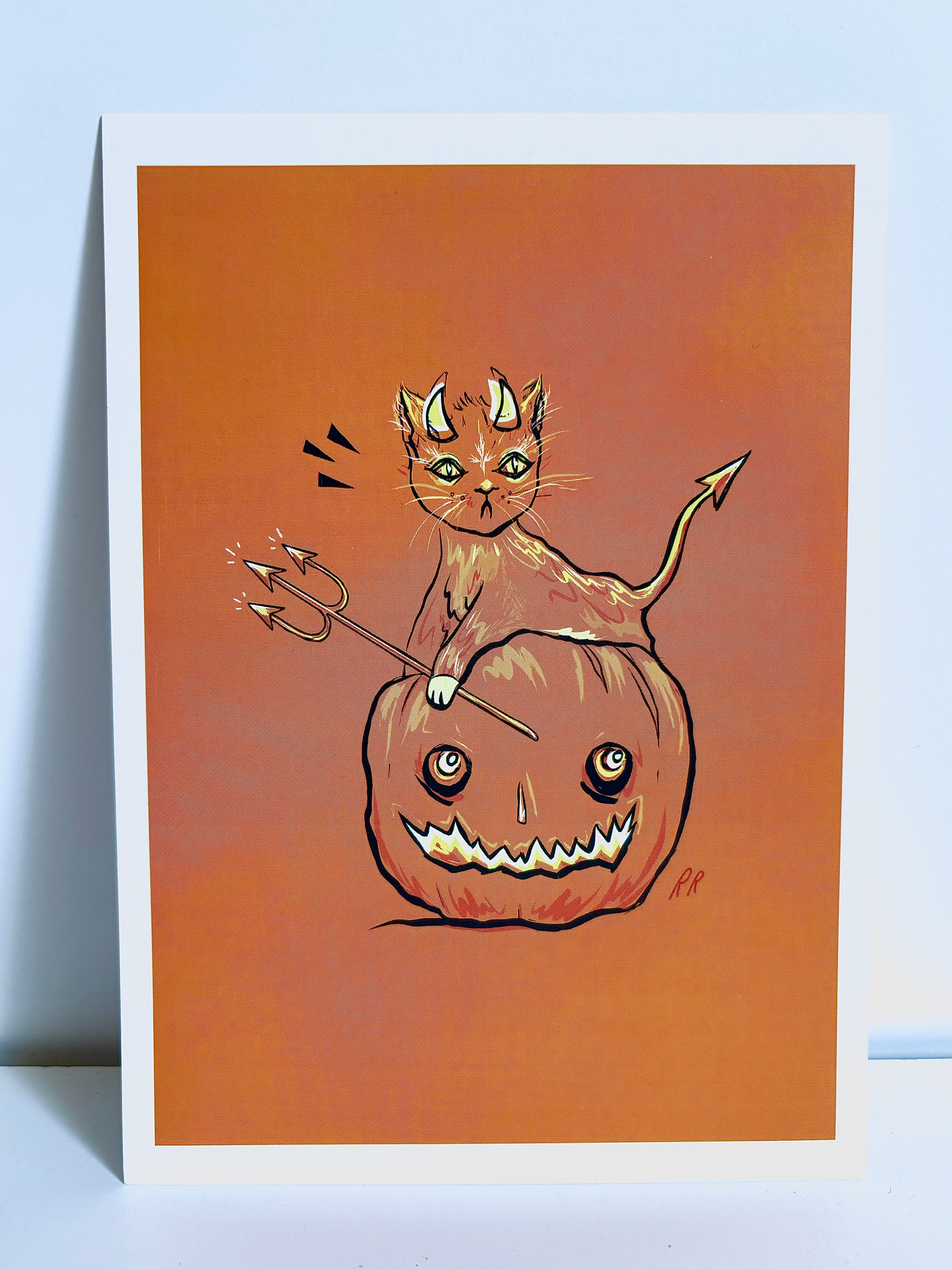 Rachel René - Devil Kitty Print