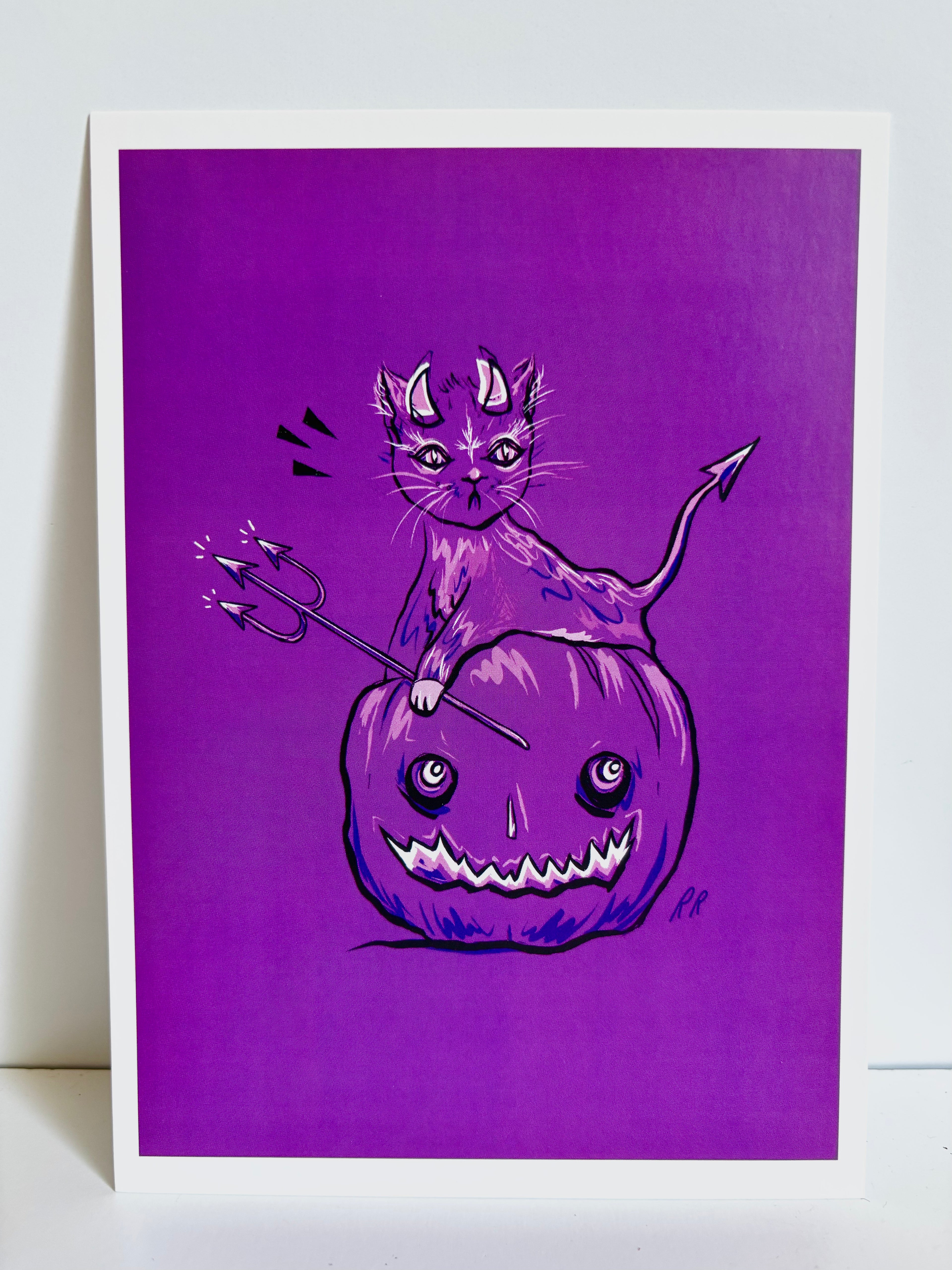 Rachel René - Devil Kitty Print