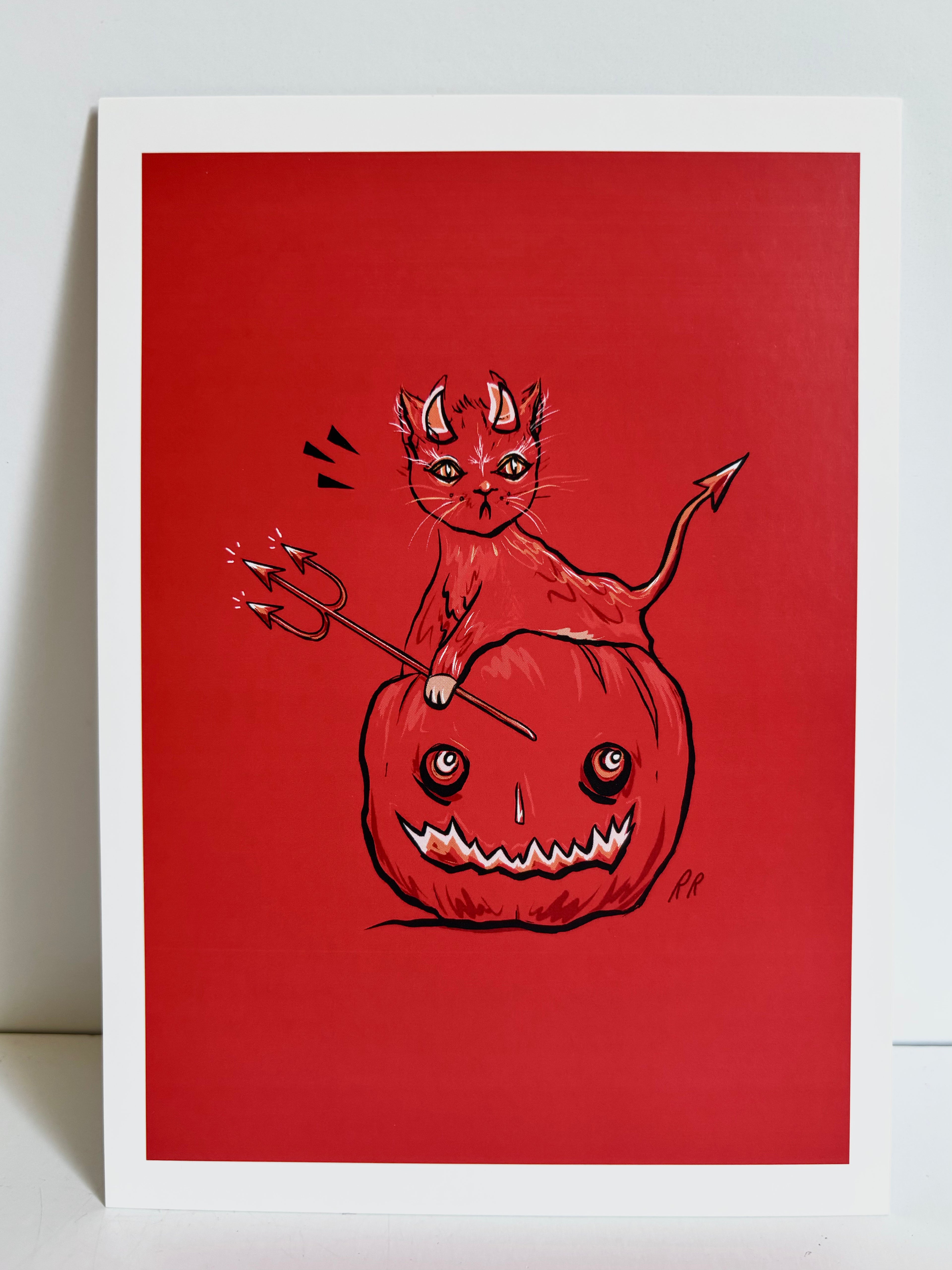 Rachel René - Devil Kitty Print