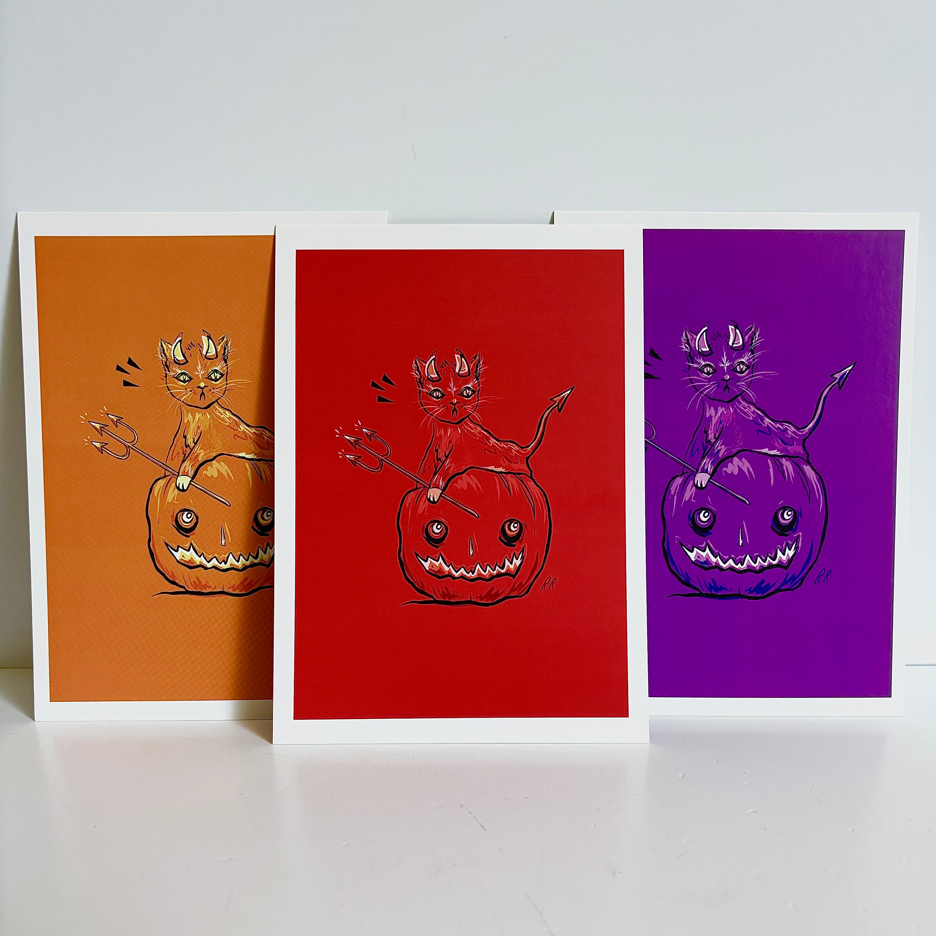 Rachel René - Devil Kitty Print