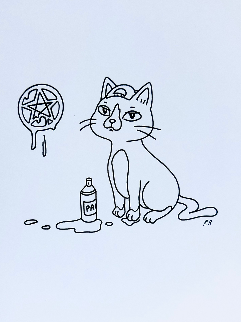 Rachel René - Pentacat Print