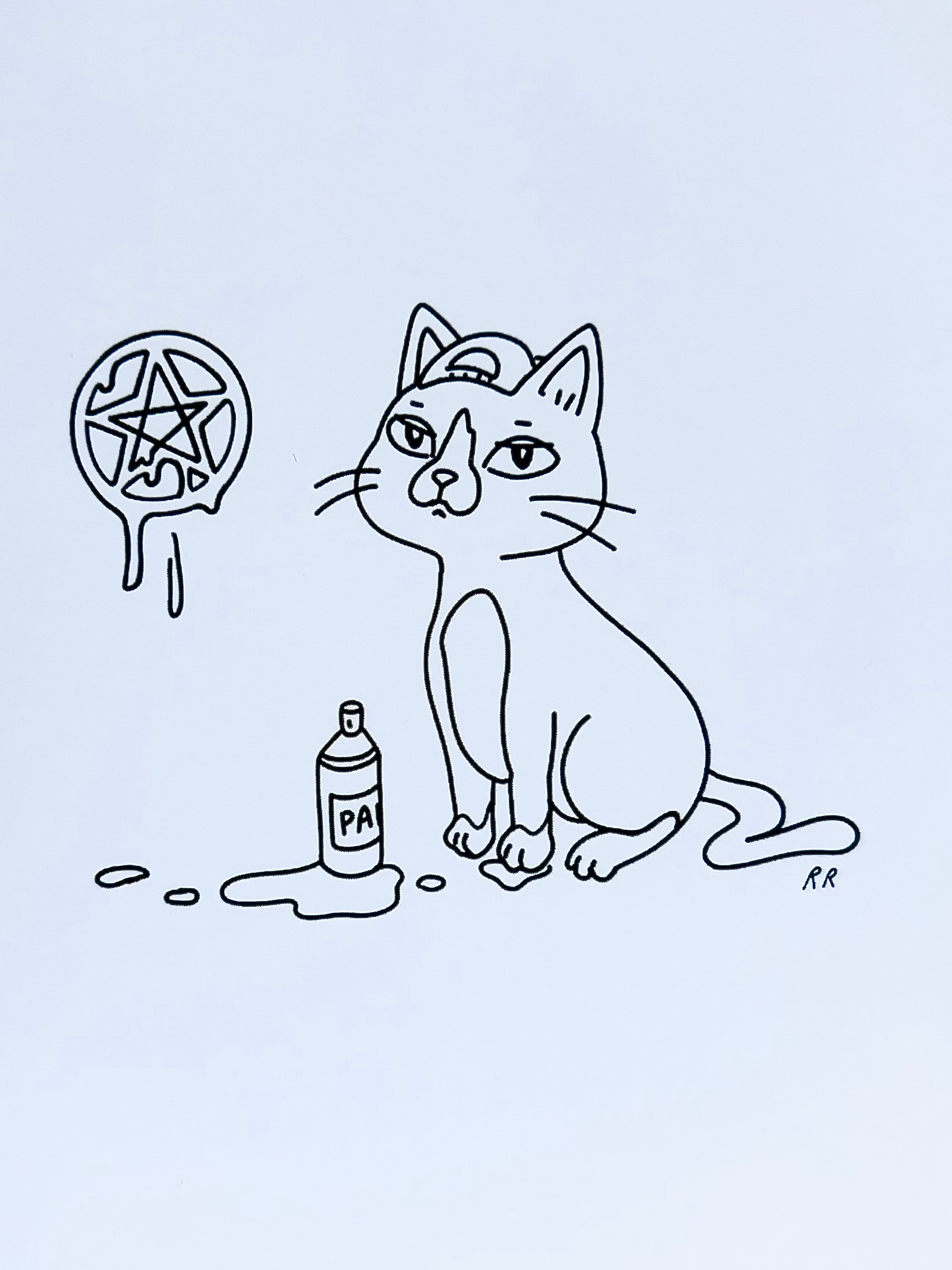 Rachel René - Pentacat Print