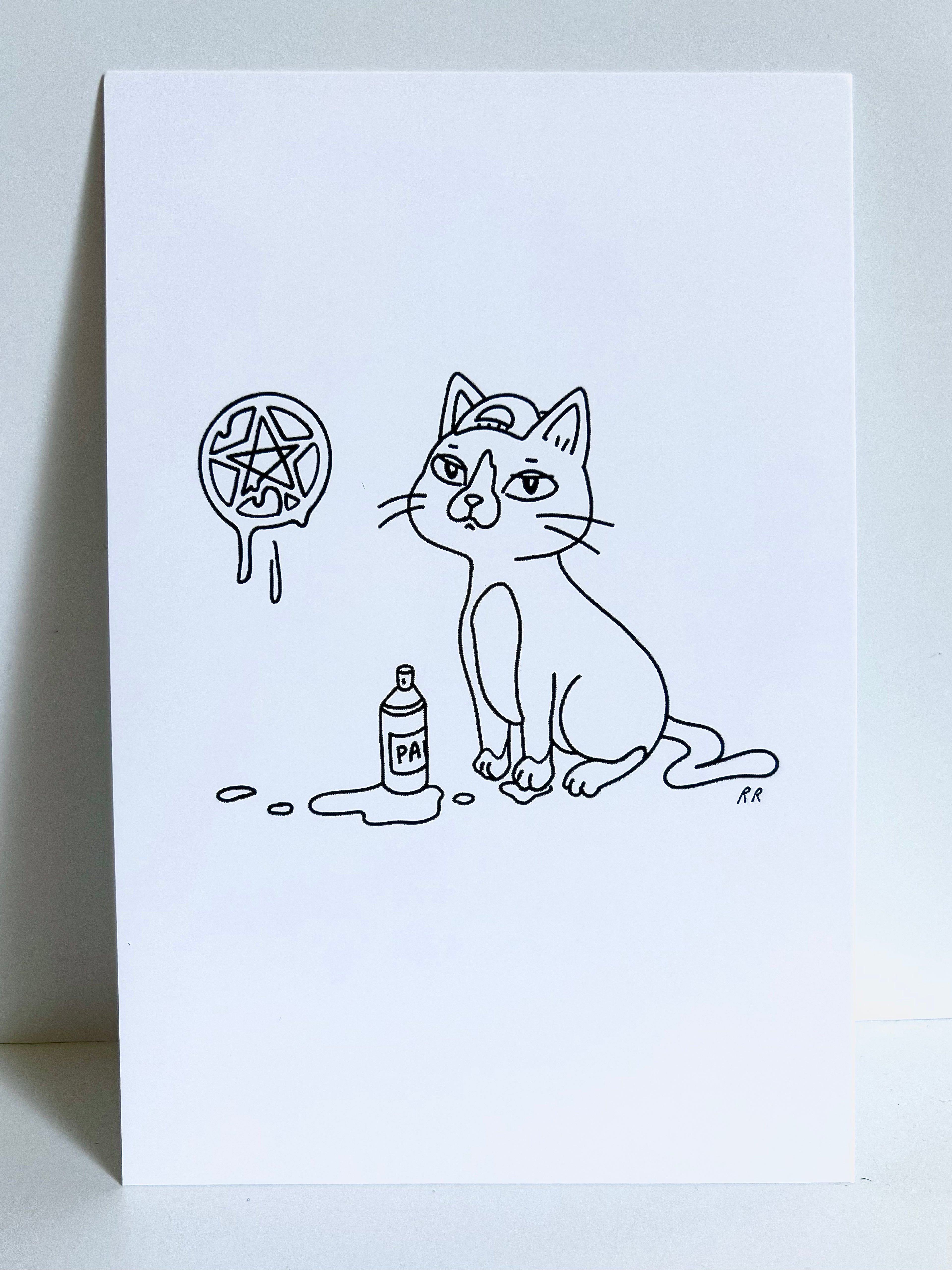Rachel René - Pentacat Print